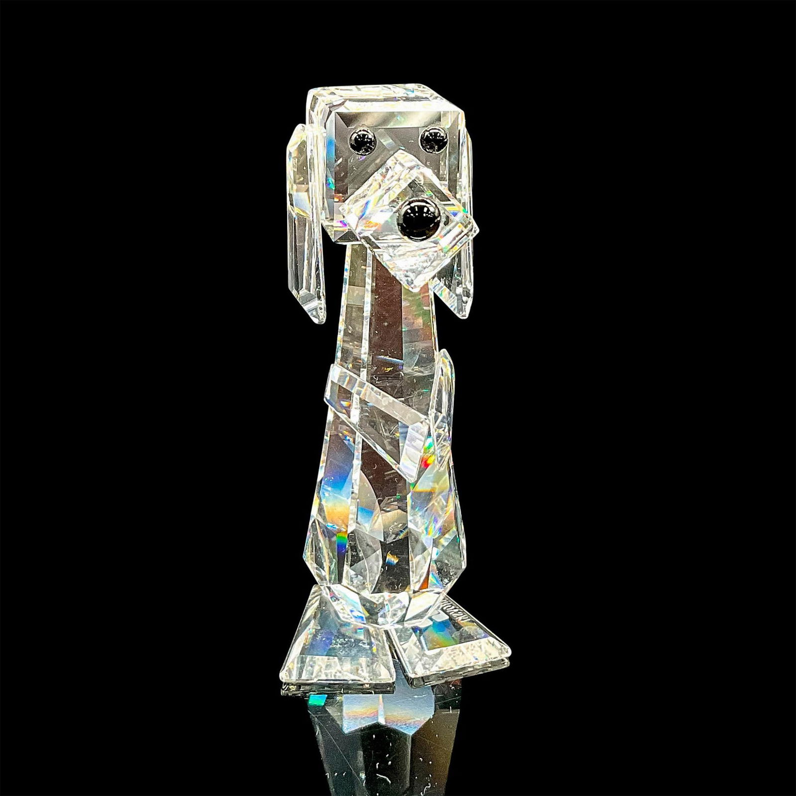 Swarovski Silver Crystal Figurine, Standing Dog (1 of 5)