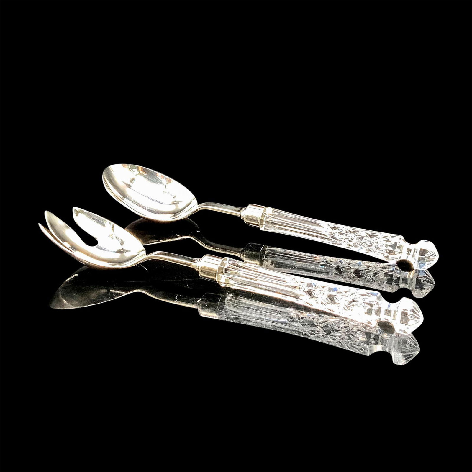 Pair of Waterford Lismore Crystal Salad Servers (1 of 4)