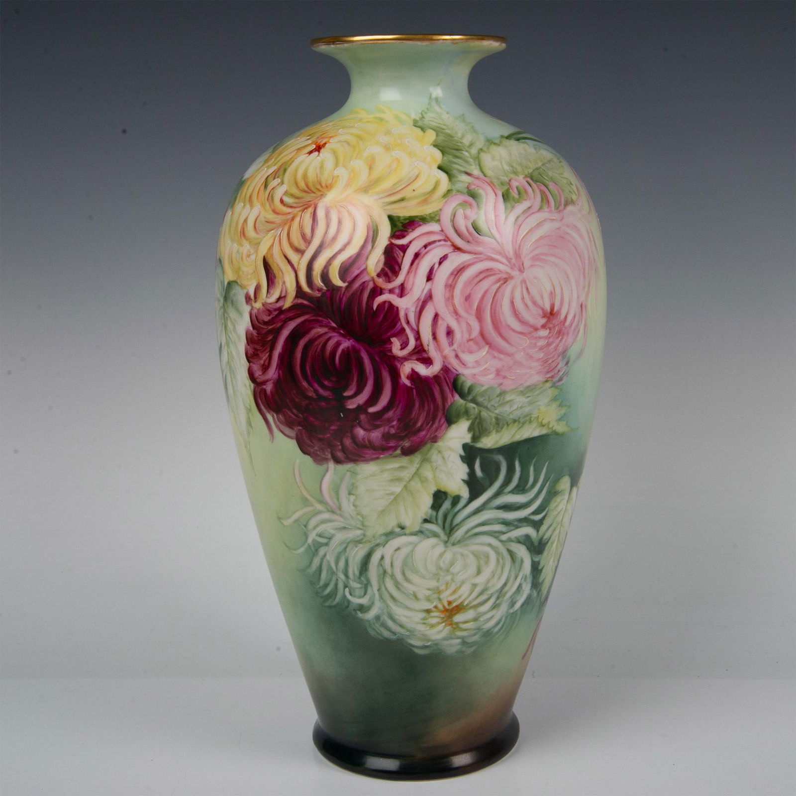 American Belleek Porcelain Vase Chrysanthemums (1 of 6)
