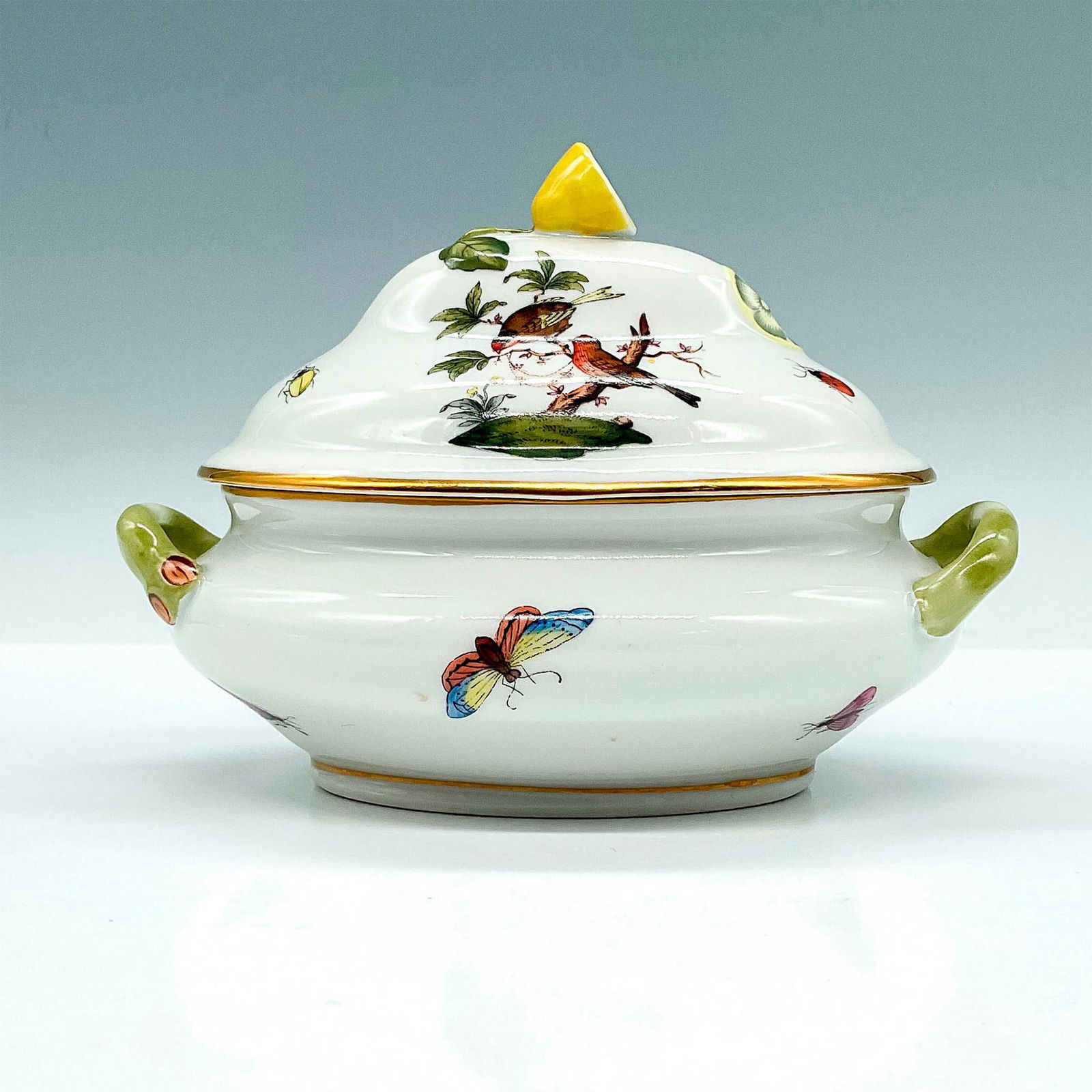 Herend Porcelain Mini Tureen, Rothschild Bird (1 of 3)