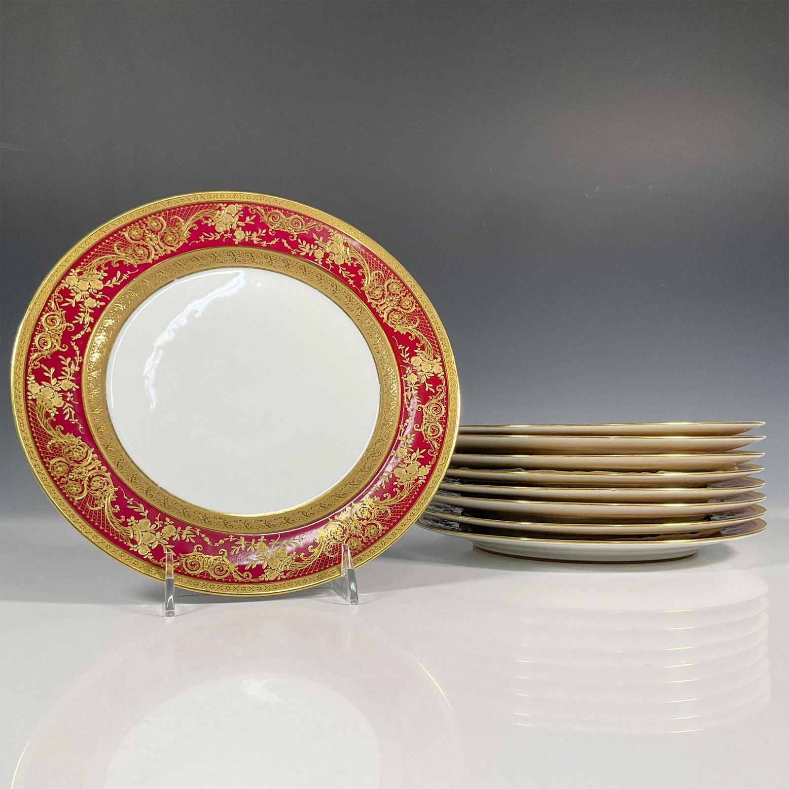 9pc Charles Arhenfeldt Limoges Porcelain Dinner Plates (1 of 5)