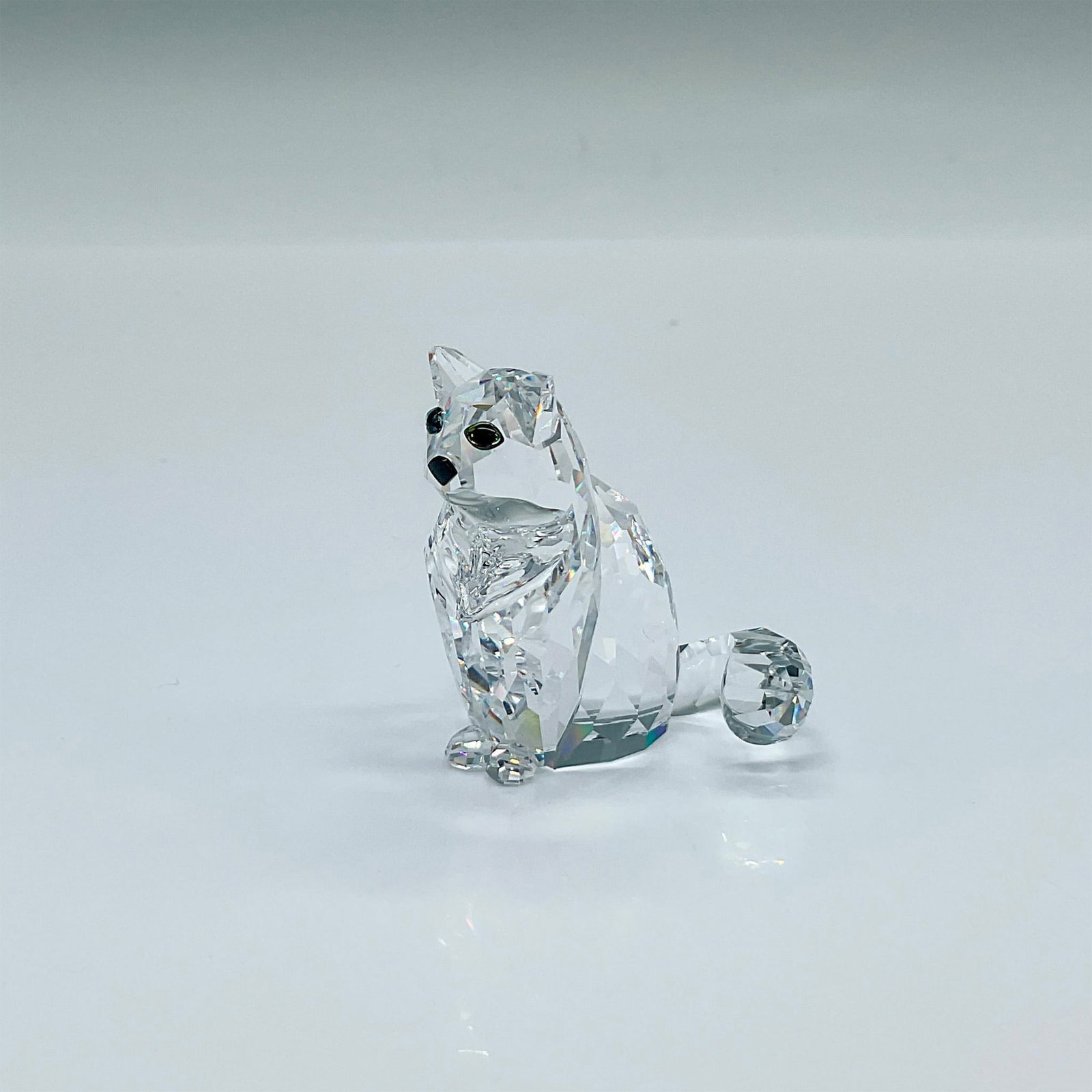 Swarovski Crystal Figurine, Cat Sitting (1 of 3)