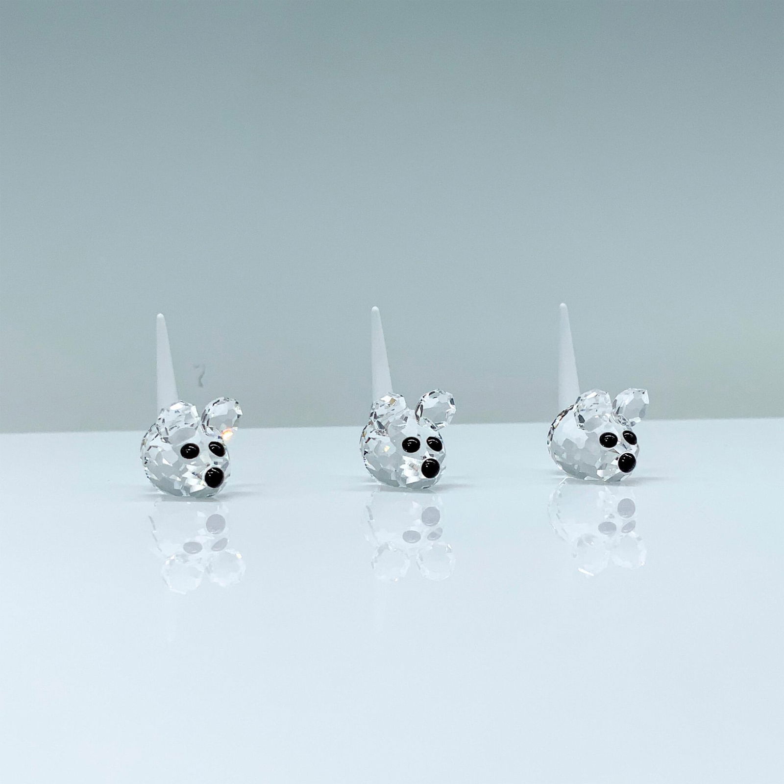 Swarovski Crystal Figurines Set, Field Mice (1 of 4)