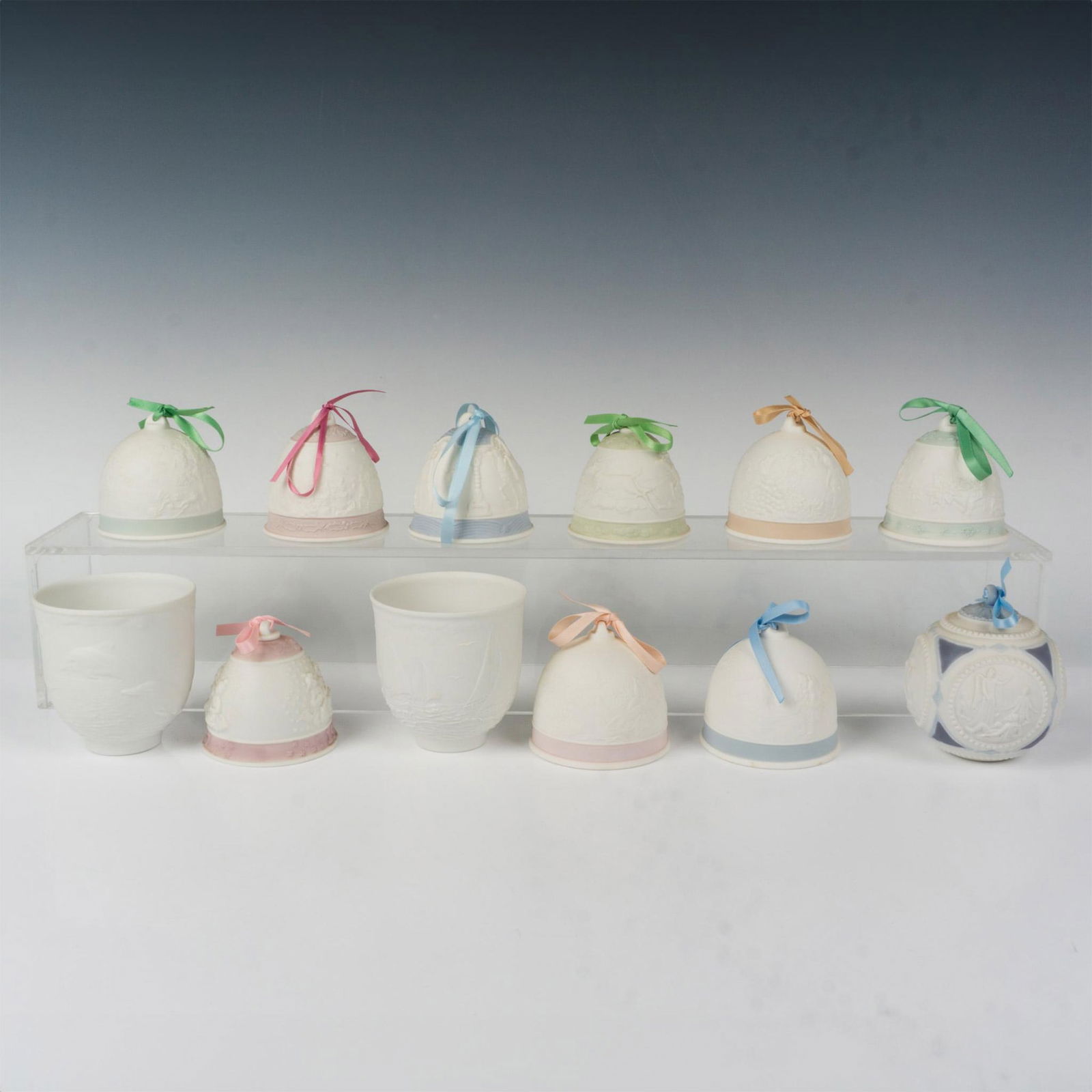 12pc Lladro Bell, Ornaments, & Candleholders Grouping (1 of 2)