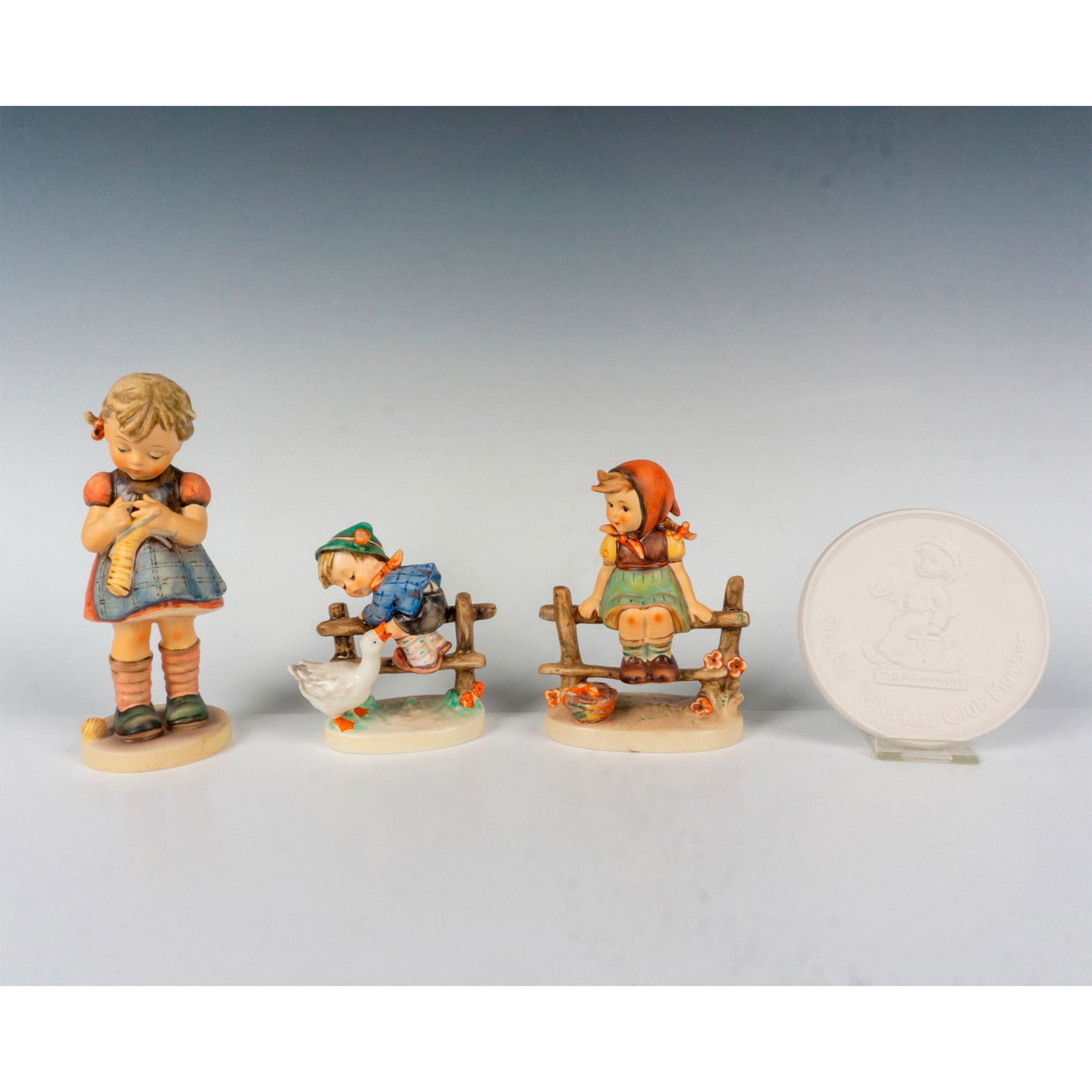 4pc Goebel Hummel Afternoon Fun Themed Figurines and Coaster (1 of 3)
