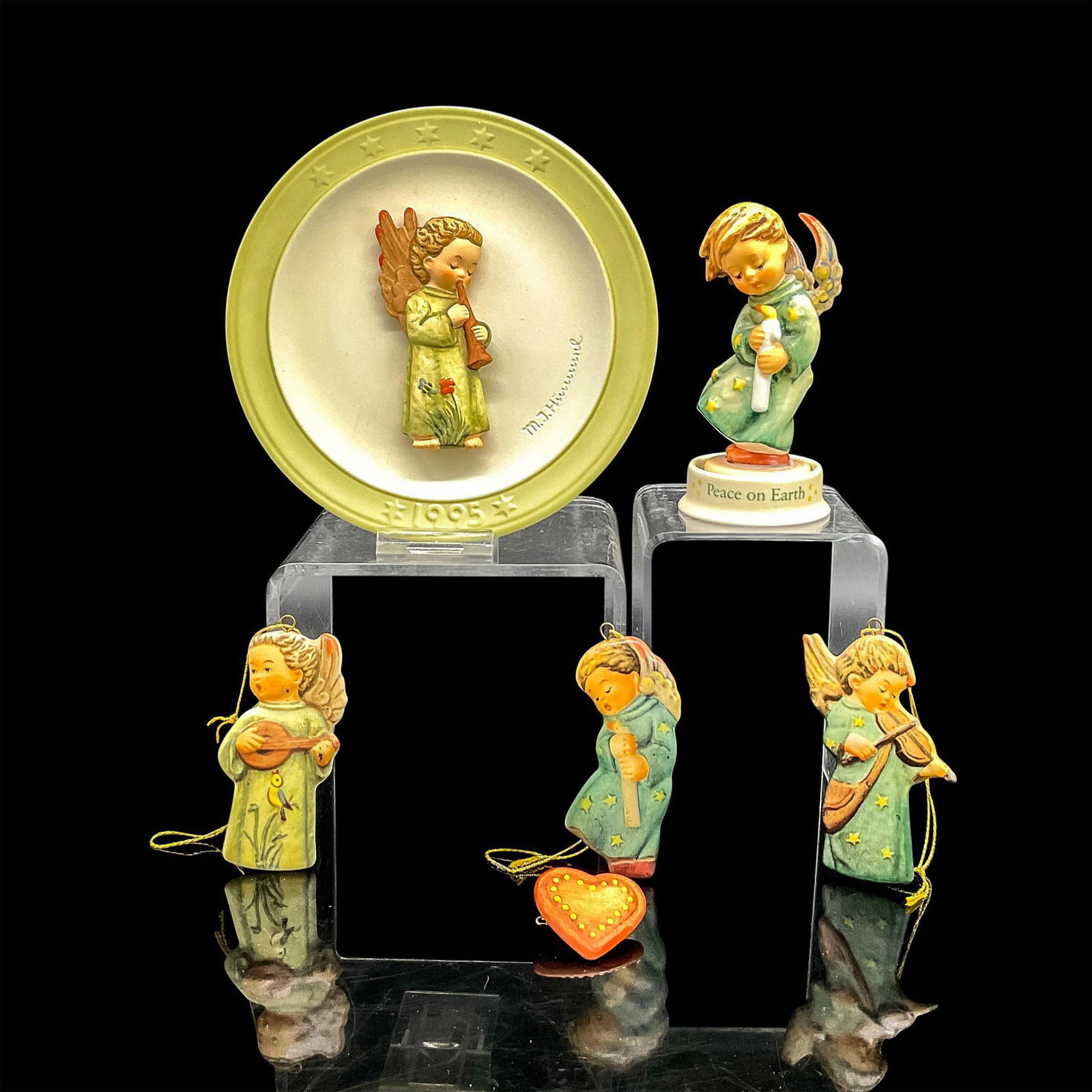 7pc Goebel Hummel Porcelain Ornaments/Plate/Figurine, Angels (1 of 3)