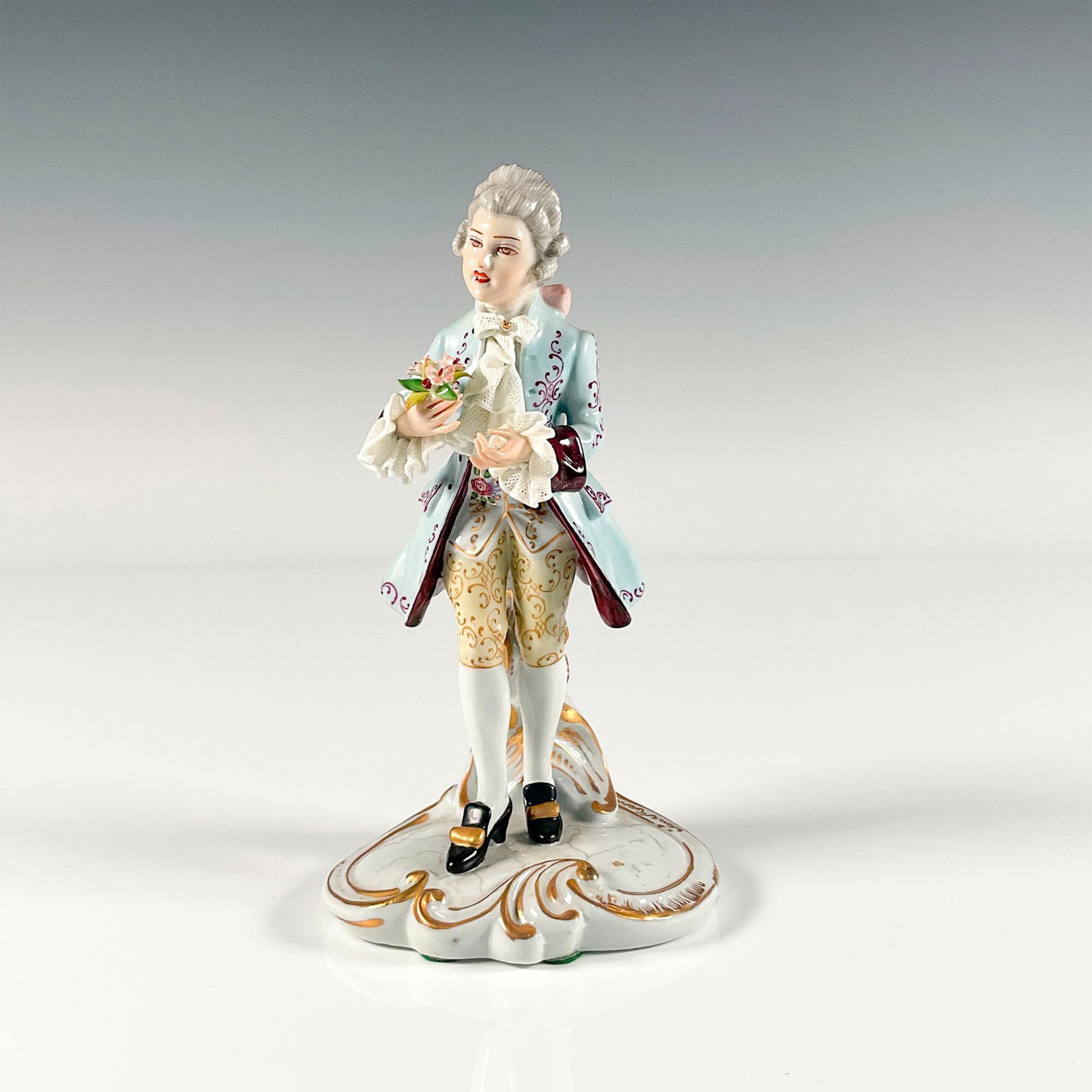 San Marco Capodimonte Italian Porcelain Boy Lace Figurine (1 of 5)