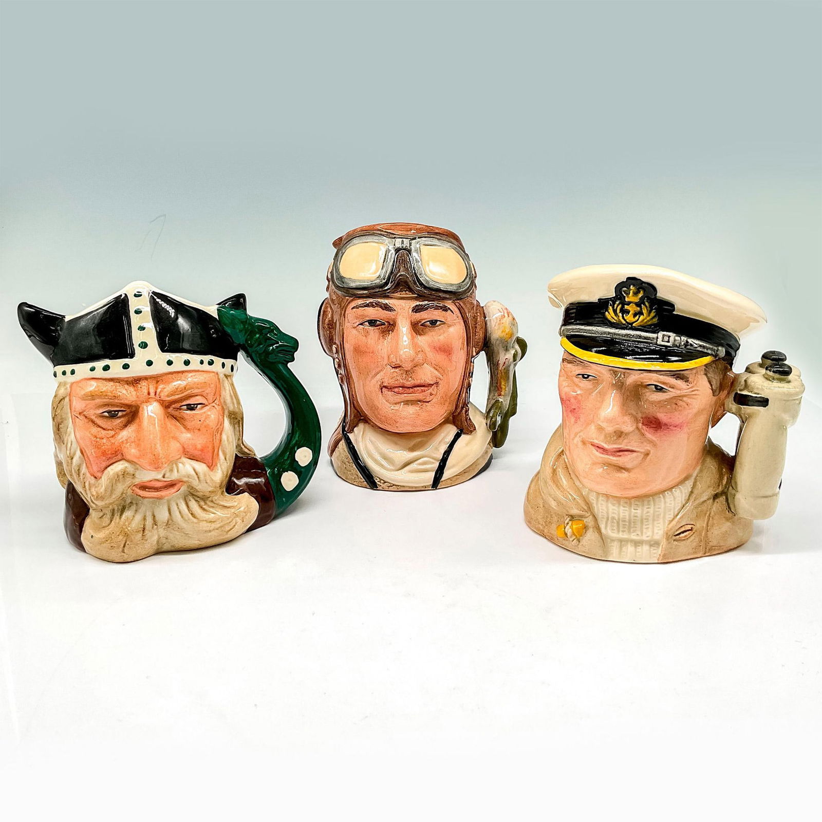 3pc Royal Doulton Porcelain Character Jugs (1 of 3)