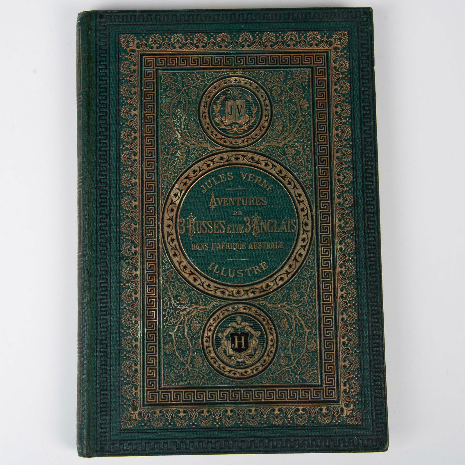 Jules Verne, 3 Russes & 3 Anglais, Aux Initiales Dorees JV (1 of 8)