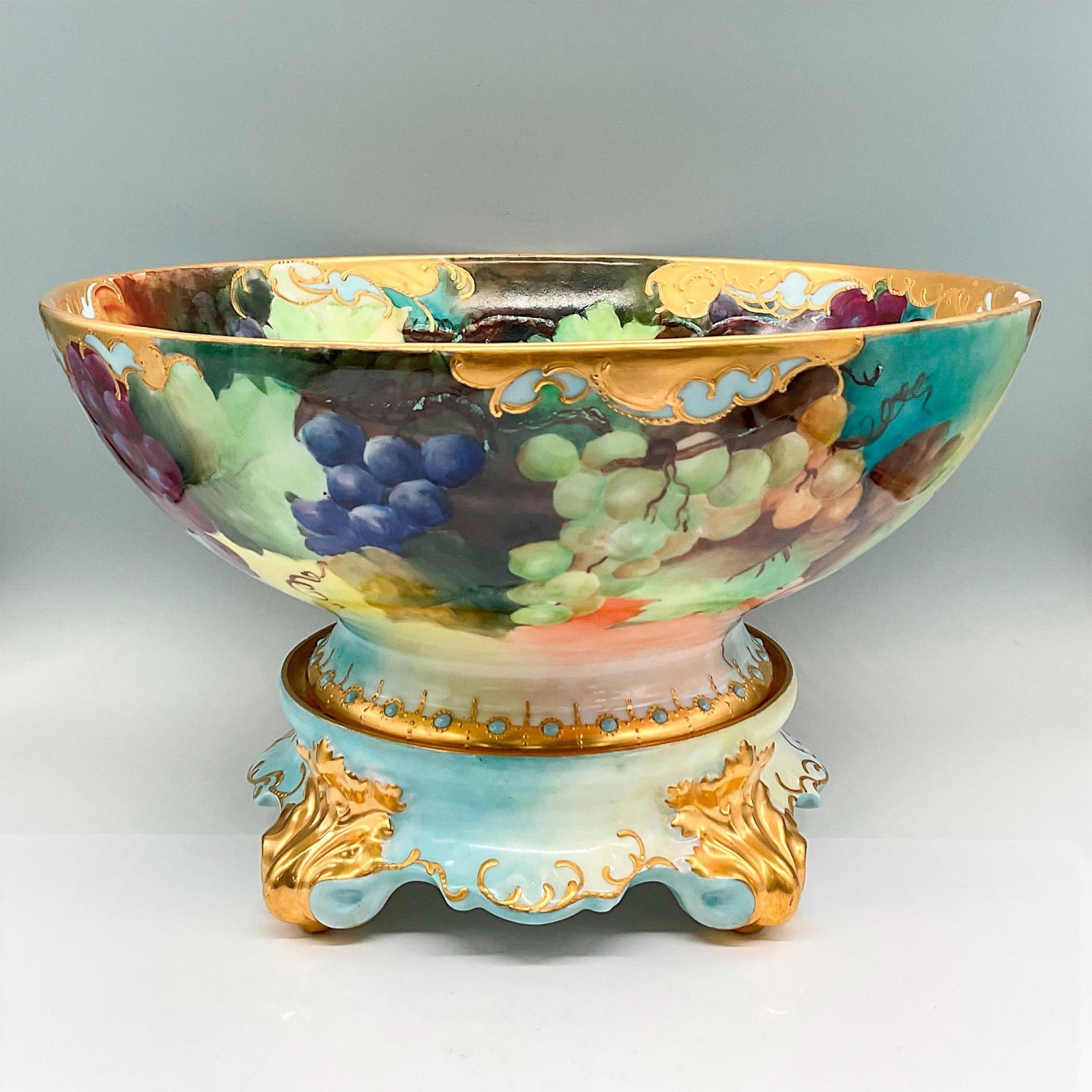 Tressemanes + Vogt Limoges Large Bowl + Base, Grapes (1 of 4)