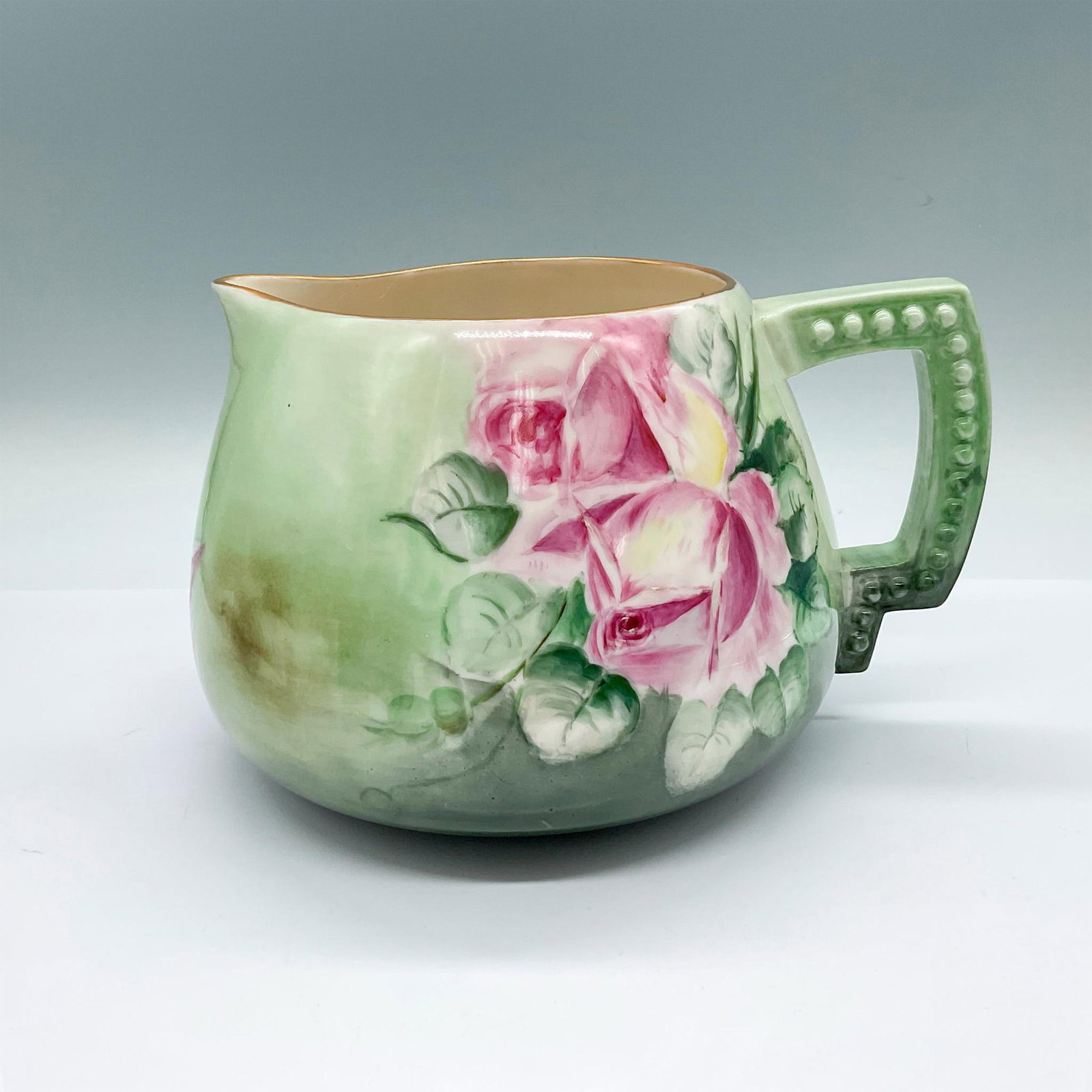 CAC Belleek Porcelain Floral Jug (1 of 3)