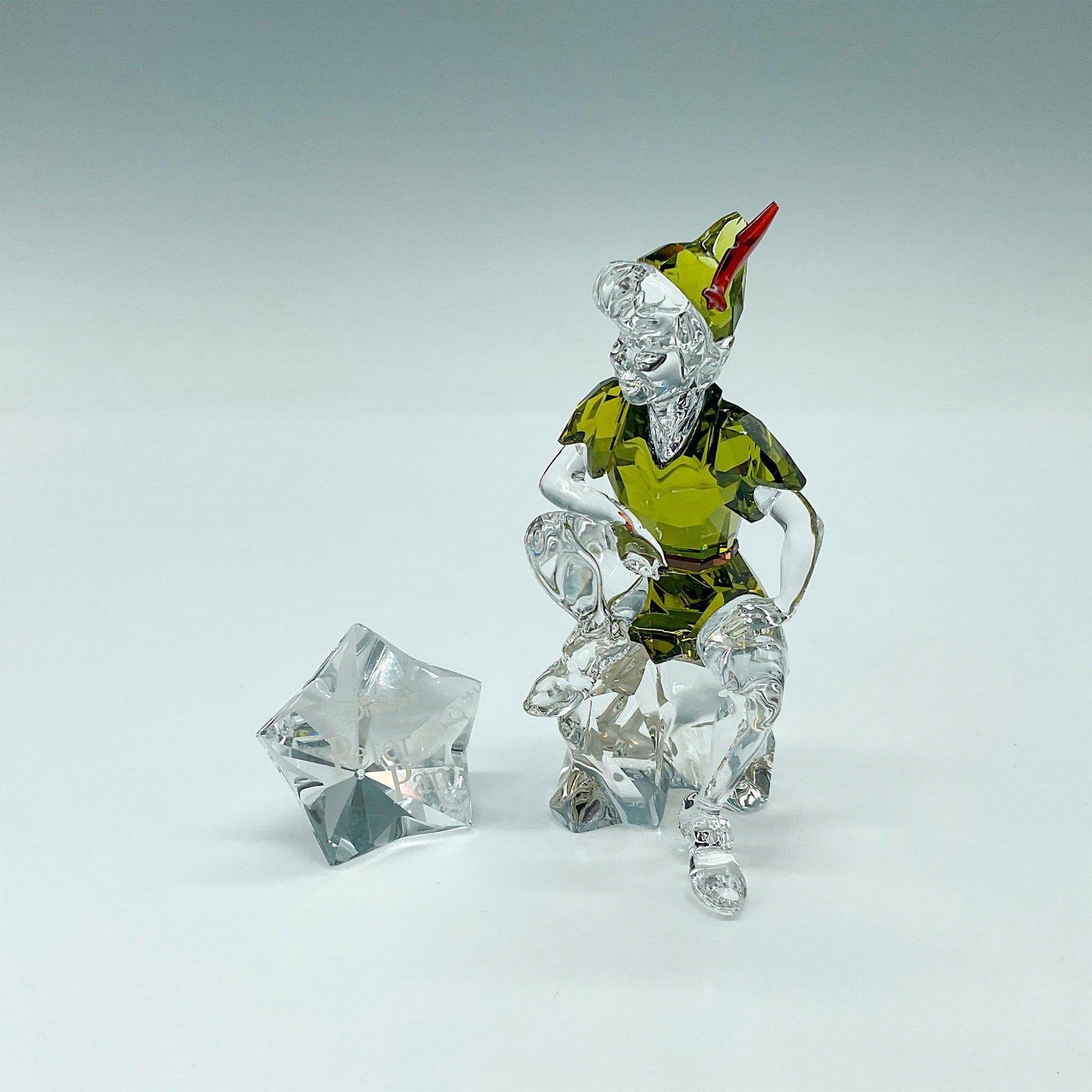 2pc Swarovski Crystal Figurine, Peter Pan & Star Shaped (1 of 4)