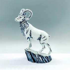 Royal Doulton Archives Burslem Blue Flambe, Hebei Goat BA36 (1 of 3)