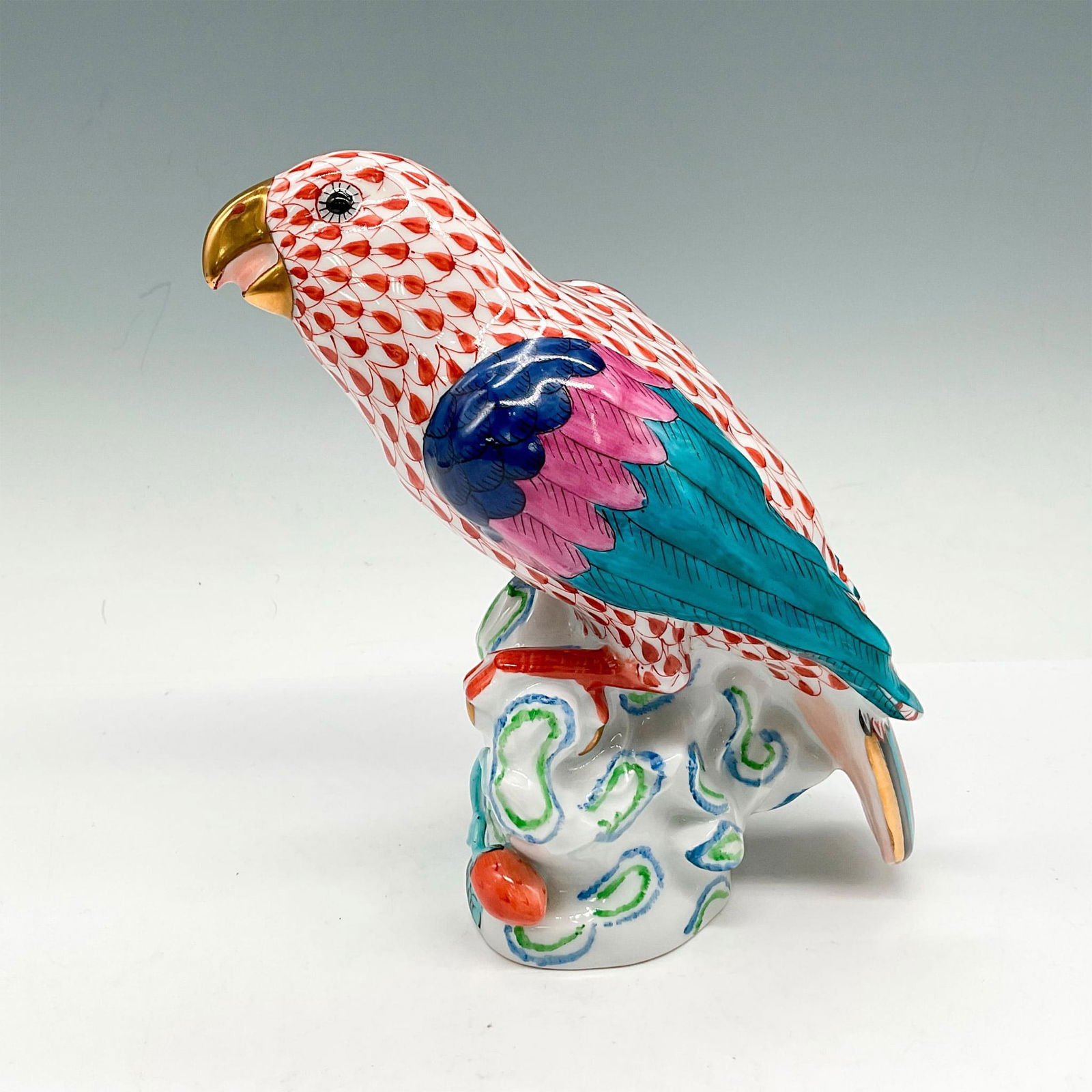 Herend Porcelain Parrot Figurine (1 of 5)