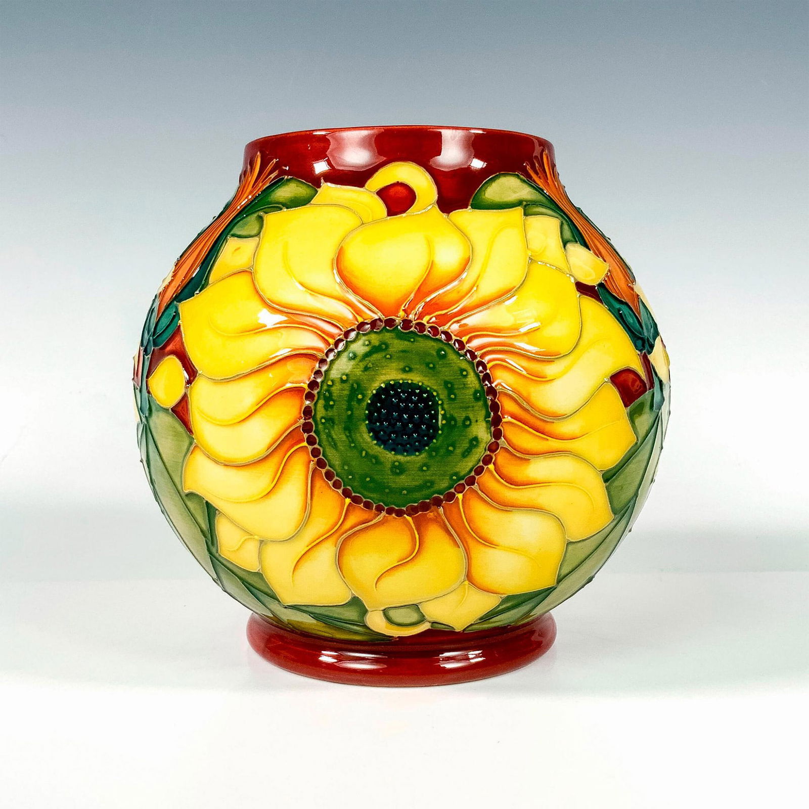 Moorcroft Pottery Inca Sunflower Vase (1 of 4)