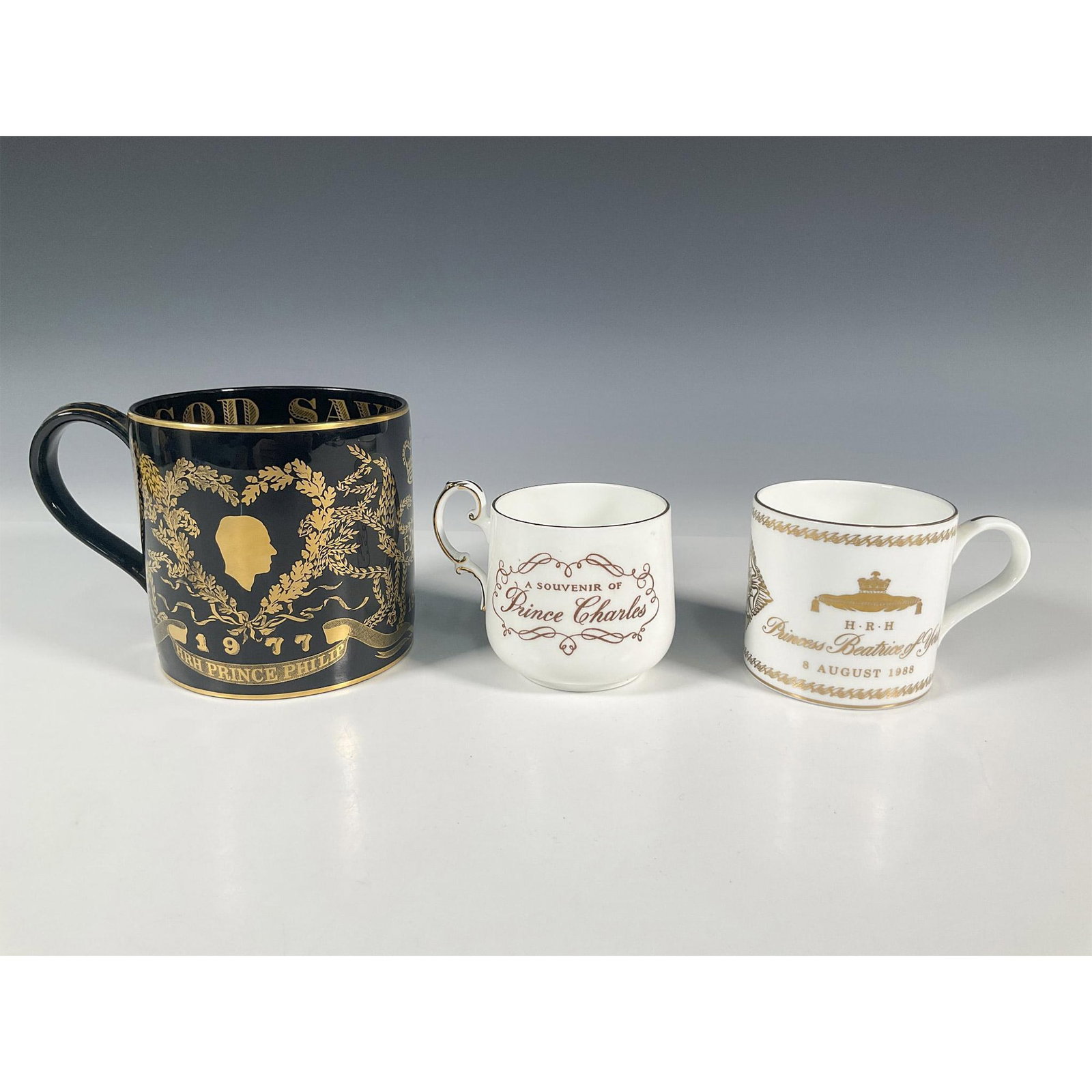 3pc English Royal Family Commemorative Mugs (1 of 3)