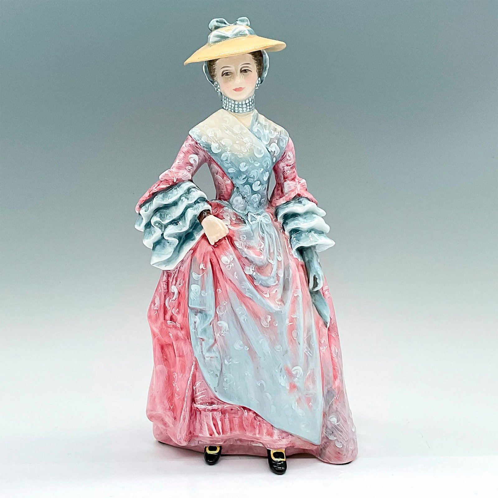 Mary Countess Howe HN3007 - Royal Doulton Figurine: Signed by Michael Doulton. Artist: Peter Gee Issued: 1990 Dimensions: 9.25"H Edition Number: 4219 Edition Size: 5000 Manufacturer: Royal Doulton Country of Origin: England