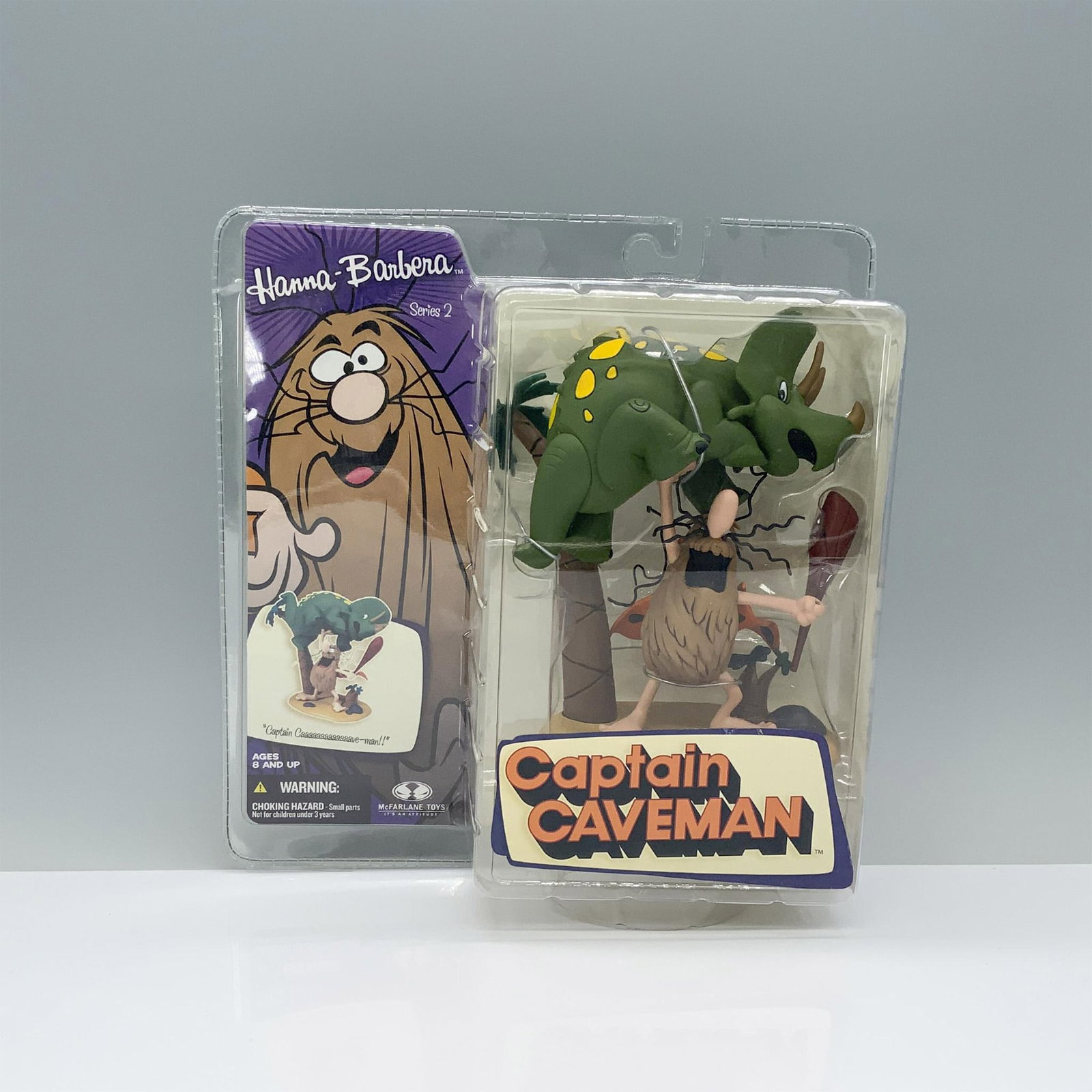Hanna Barbera Series 2 Action Figures, Captain Caveman, Sealed (1 of 3)