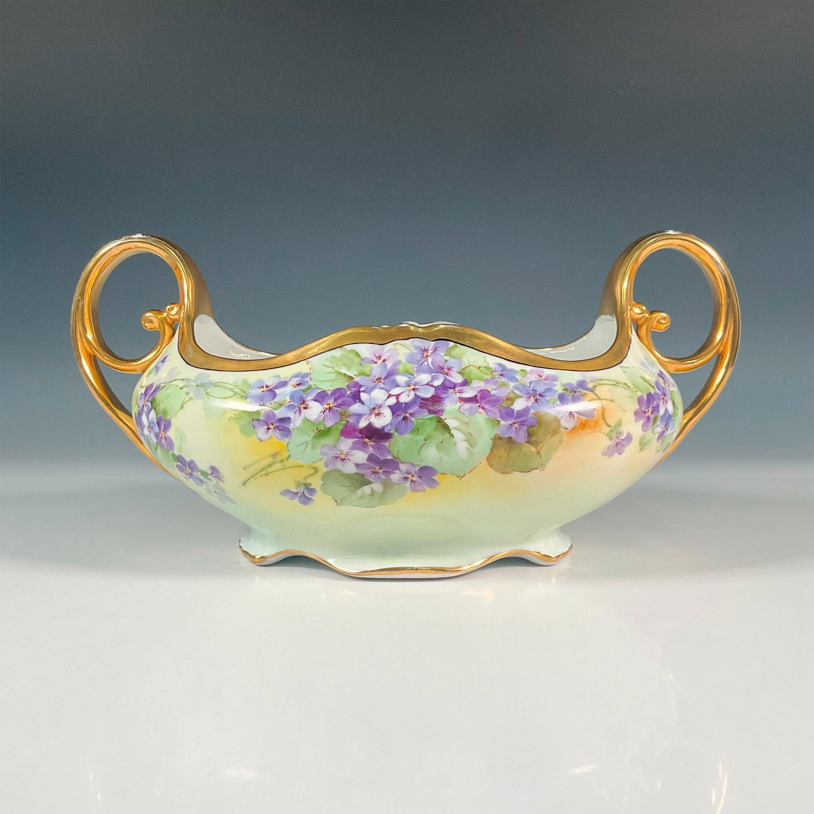 PH Leonard Co. Vienna Austria Porcelain Floral Centerpiece (1 of 4)