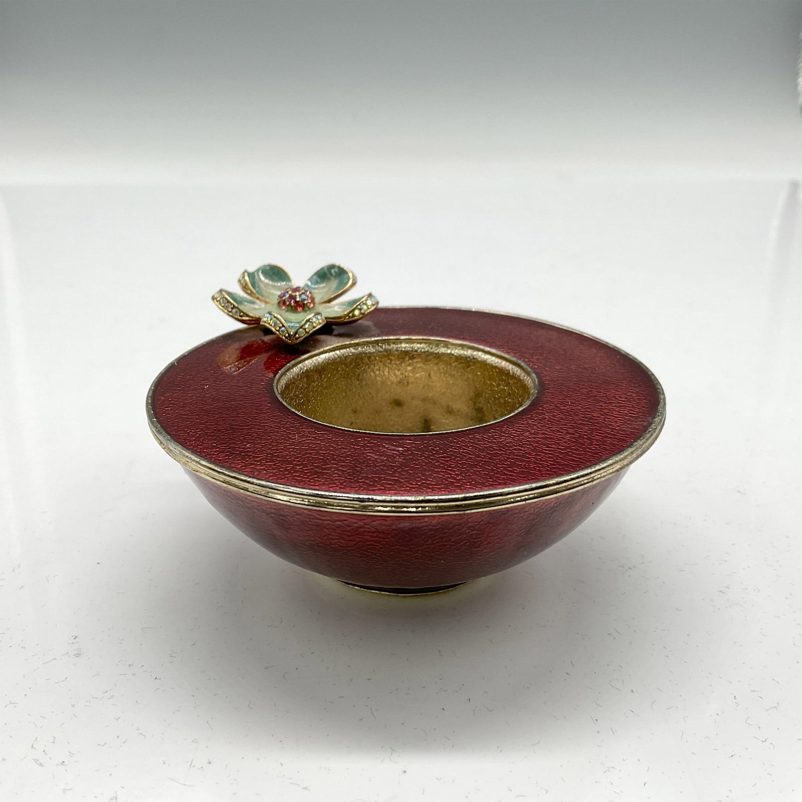 Jay Strongwater Enamel Candle Holder, Flower (1 of 4)