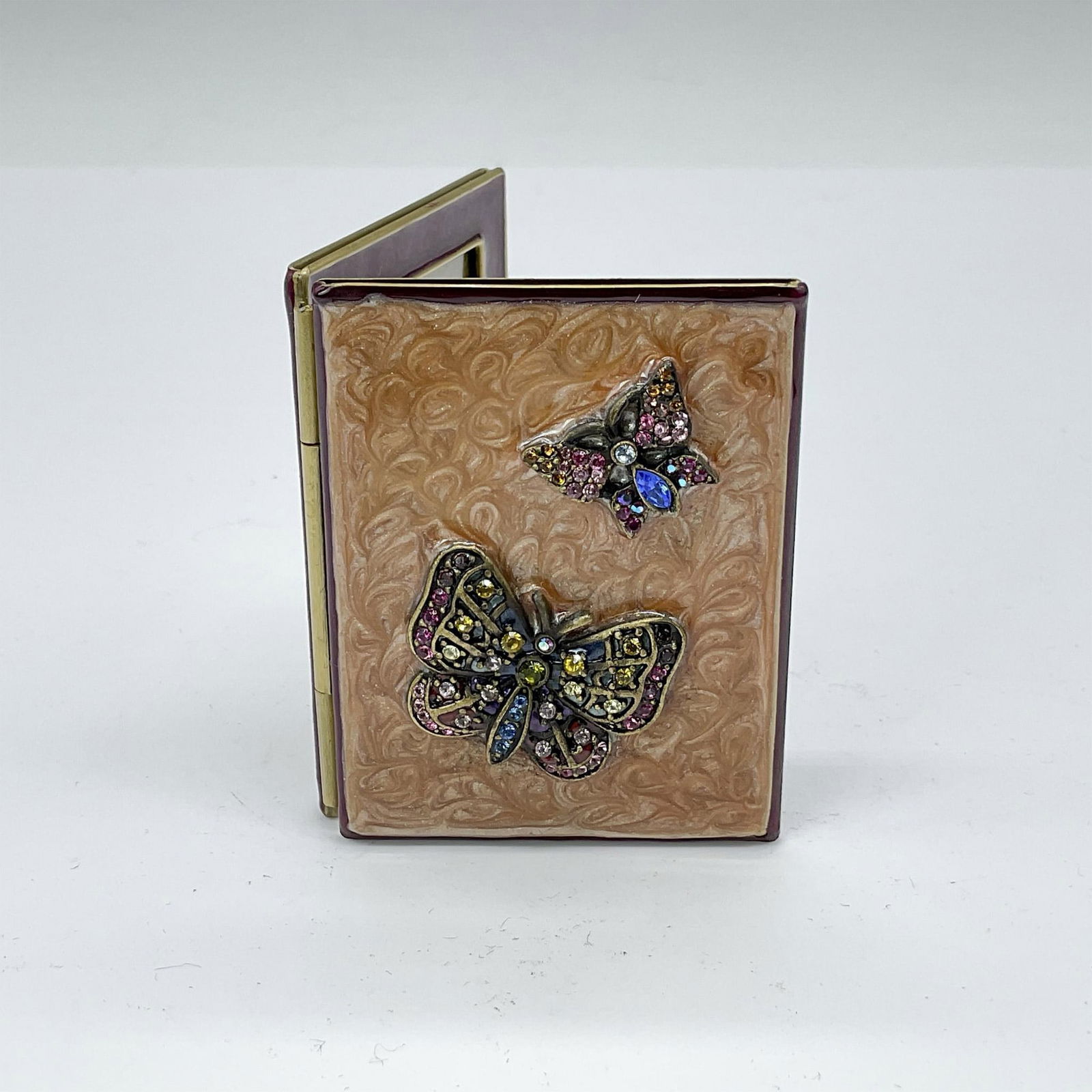 Jay Strongwater Small Bifold Picture Frame, Butterflies (1 of 4)