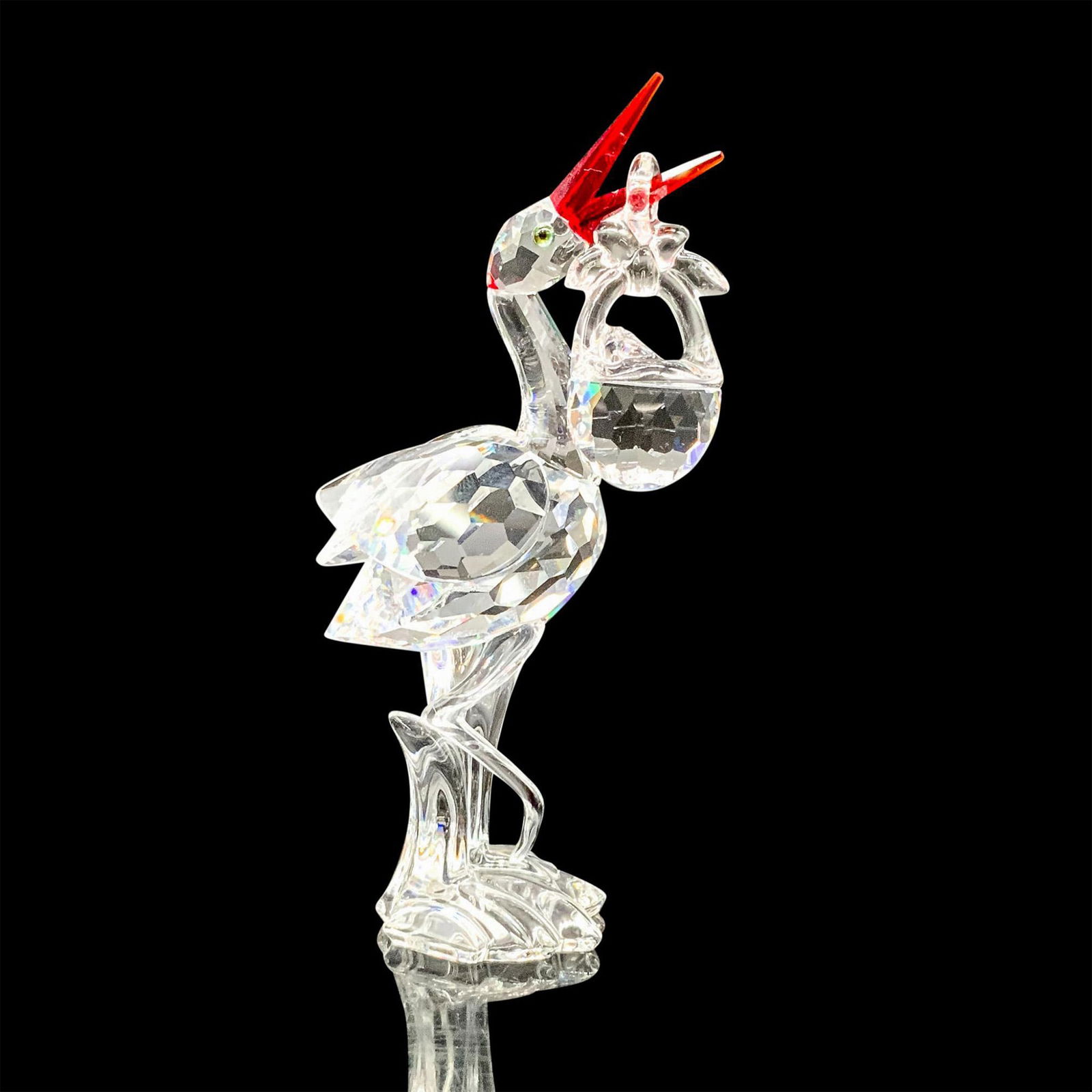 Swarovski Crystal Figurine, Stork 659401 (1 of 4)