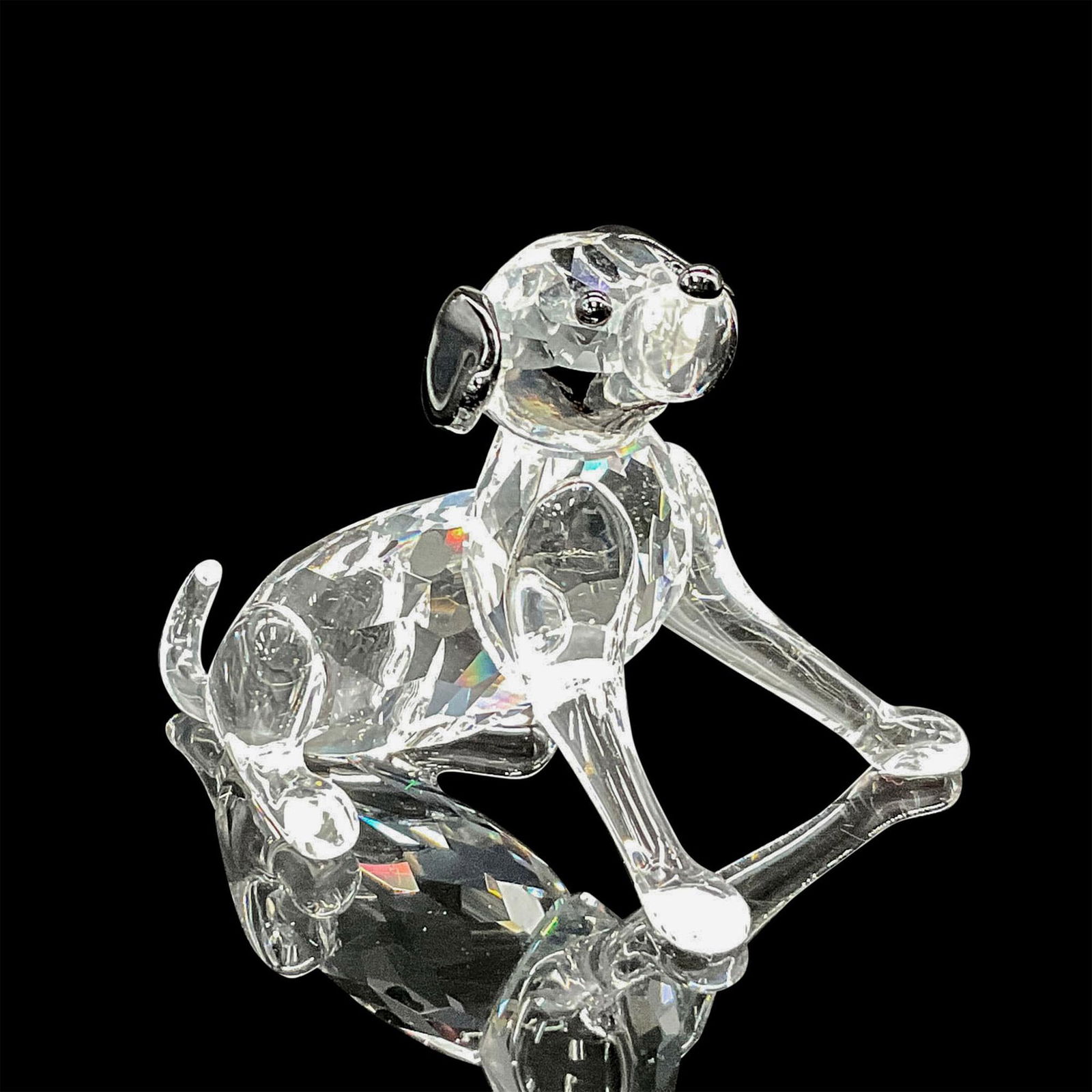 Swarovski Crystal Figurine, Sitting Dalmatian Puppy (1 of 4)