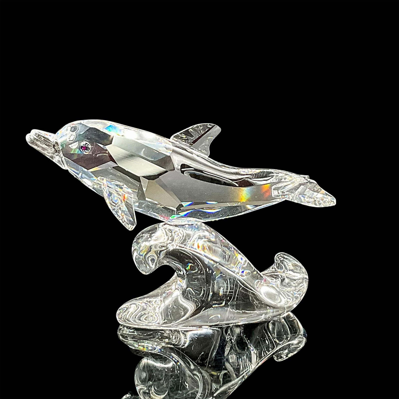 Swarovski Crystal Figurine, Baby Dolphin (1 of 4)