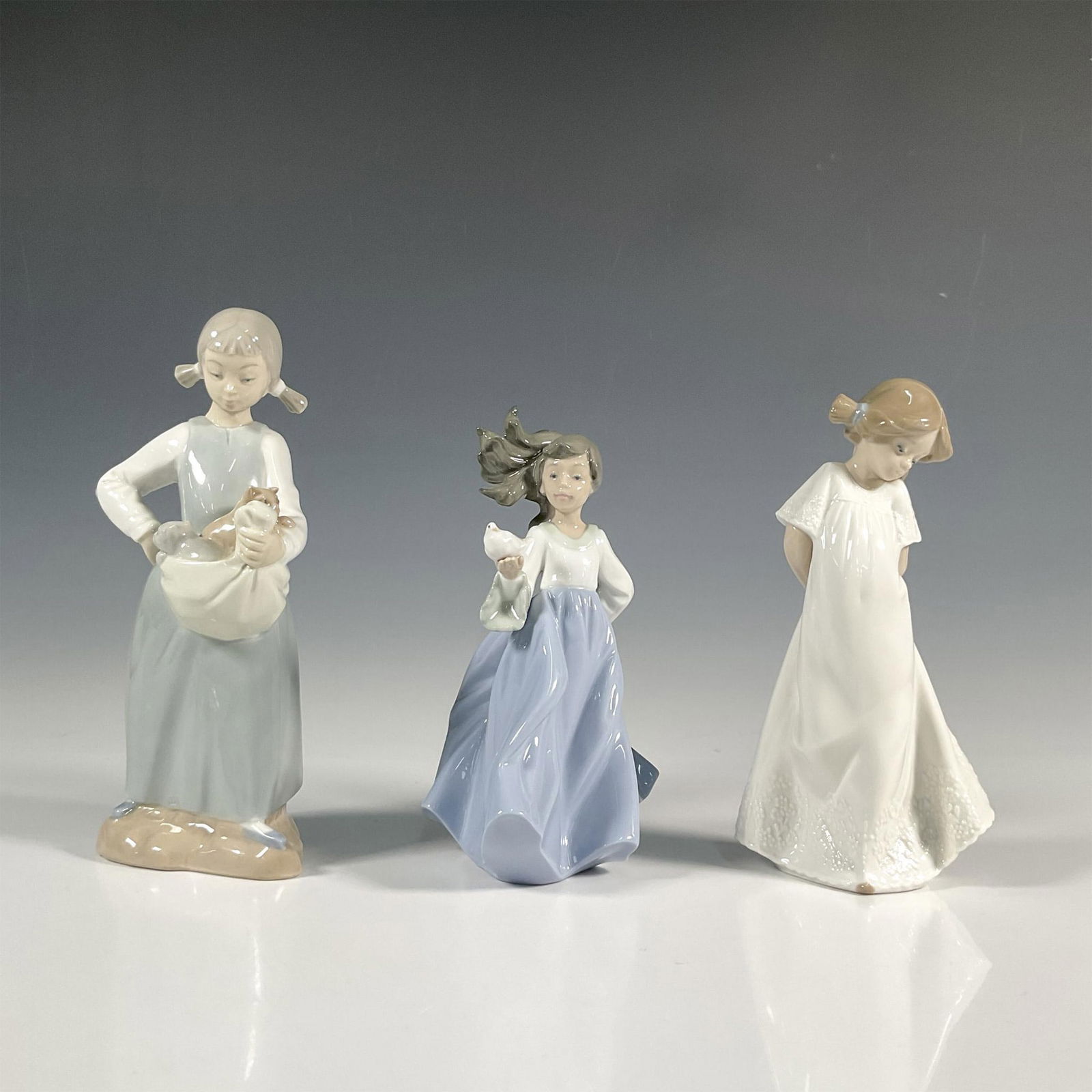 3pc Nao By Lladro Porcelain Figurines (1 of 4)