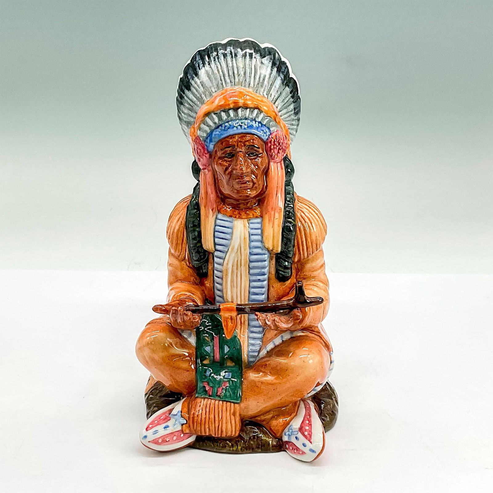 Chief - HN2892 - Royal Doulton Figurine: Artist: William K. Harper Issued: 1979 - 1988 Dimensions: 7"H Manufacturer: Royal Doulton Country of Origin: England