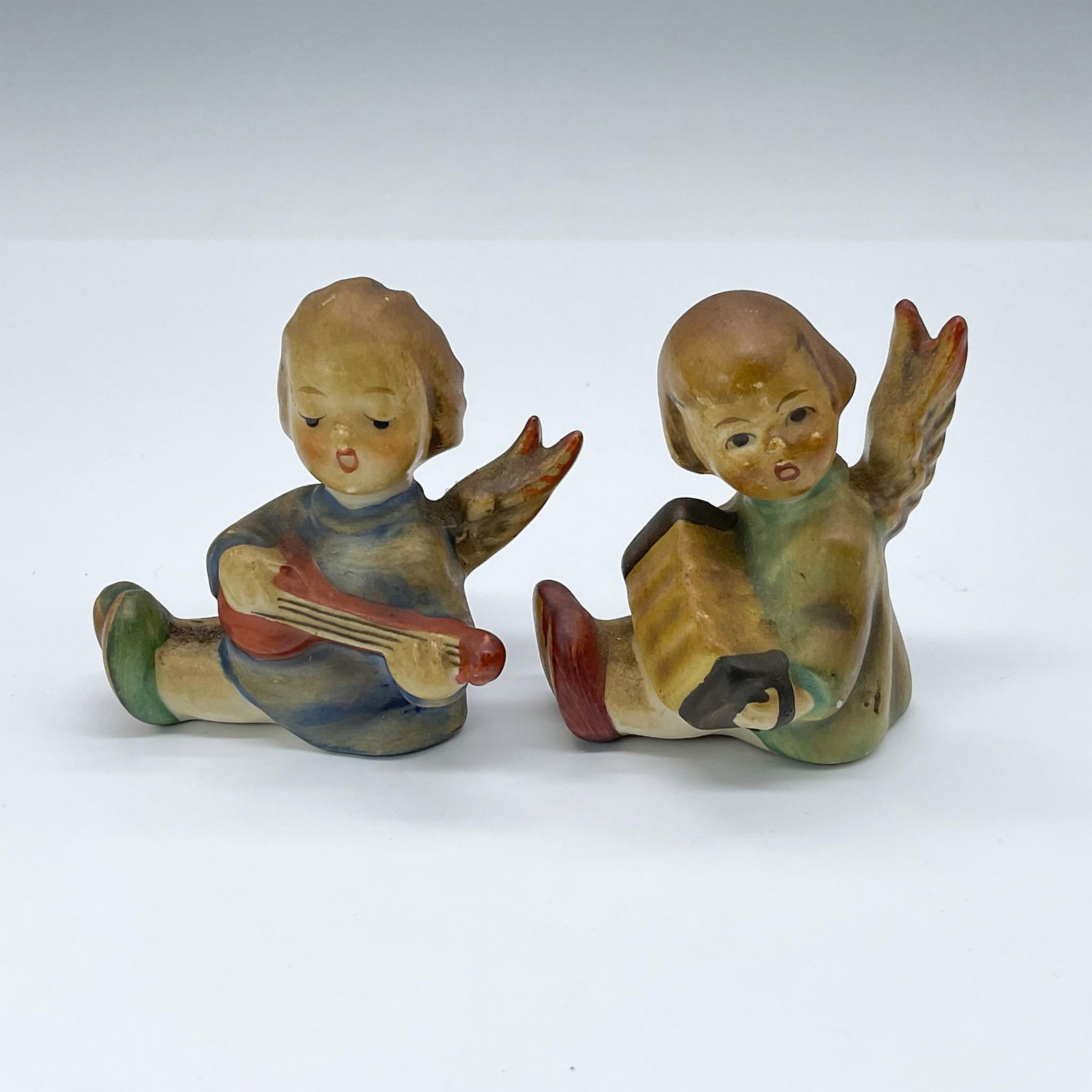 2pc Antique Goebel Hummel Figurines, Angel Candle Holders (1 of 3)