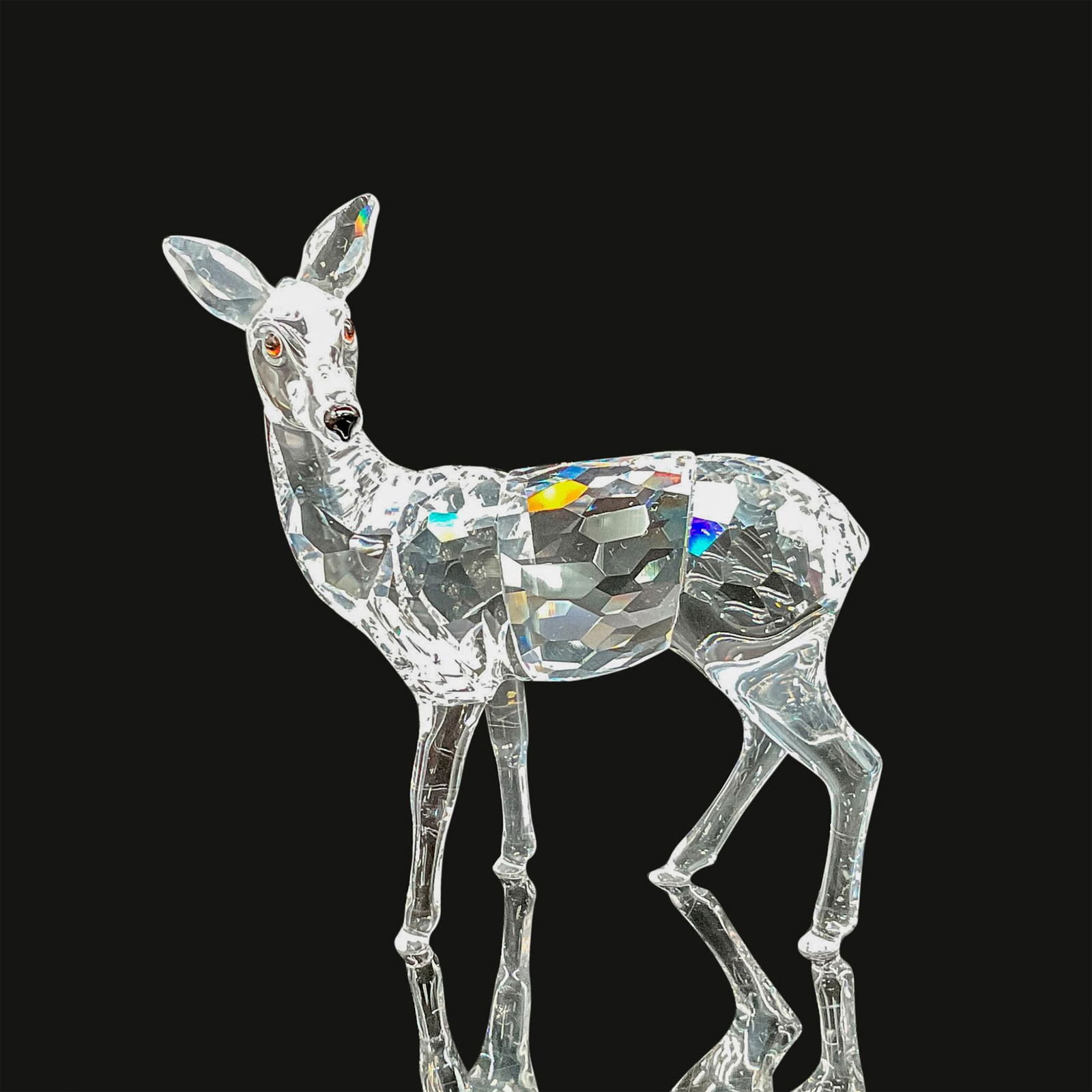 Swarovski Silver Crystal Figurine, Doe (1 of 4)