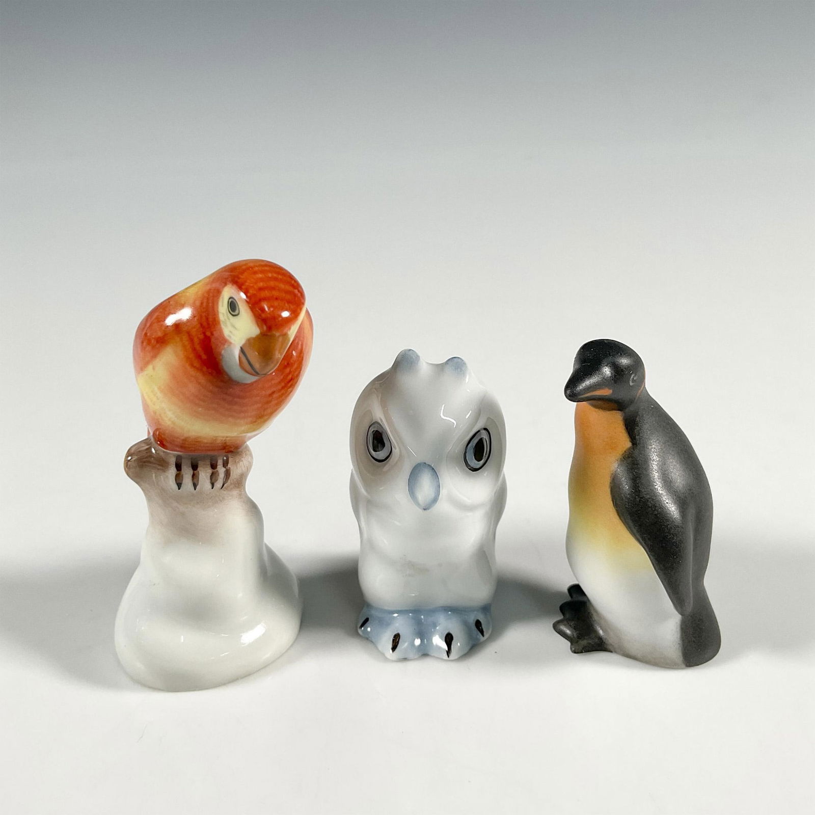 3pc Herend Hand Painted Porcelain Bird Figurines (1 of 3)
