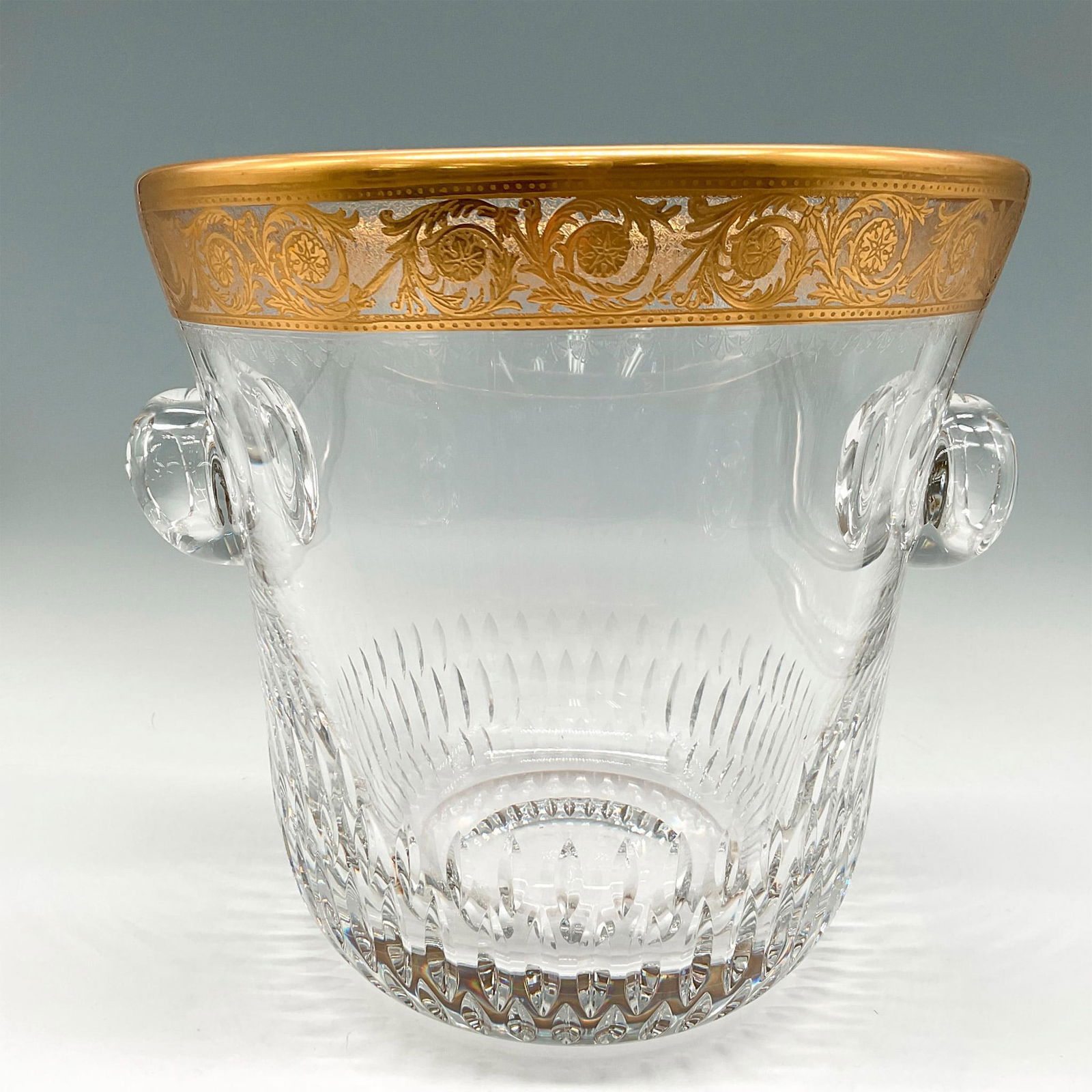 Saint Louis Crystal Thistle Gold Ice Bucket (1 of 4)