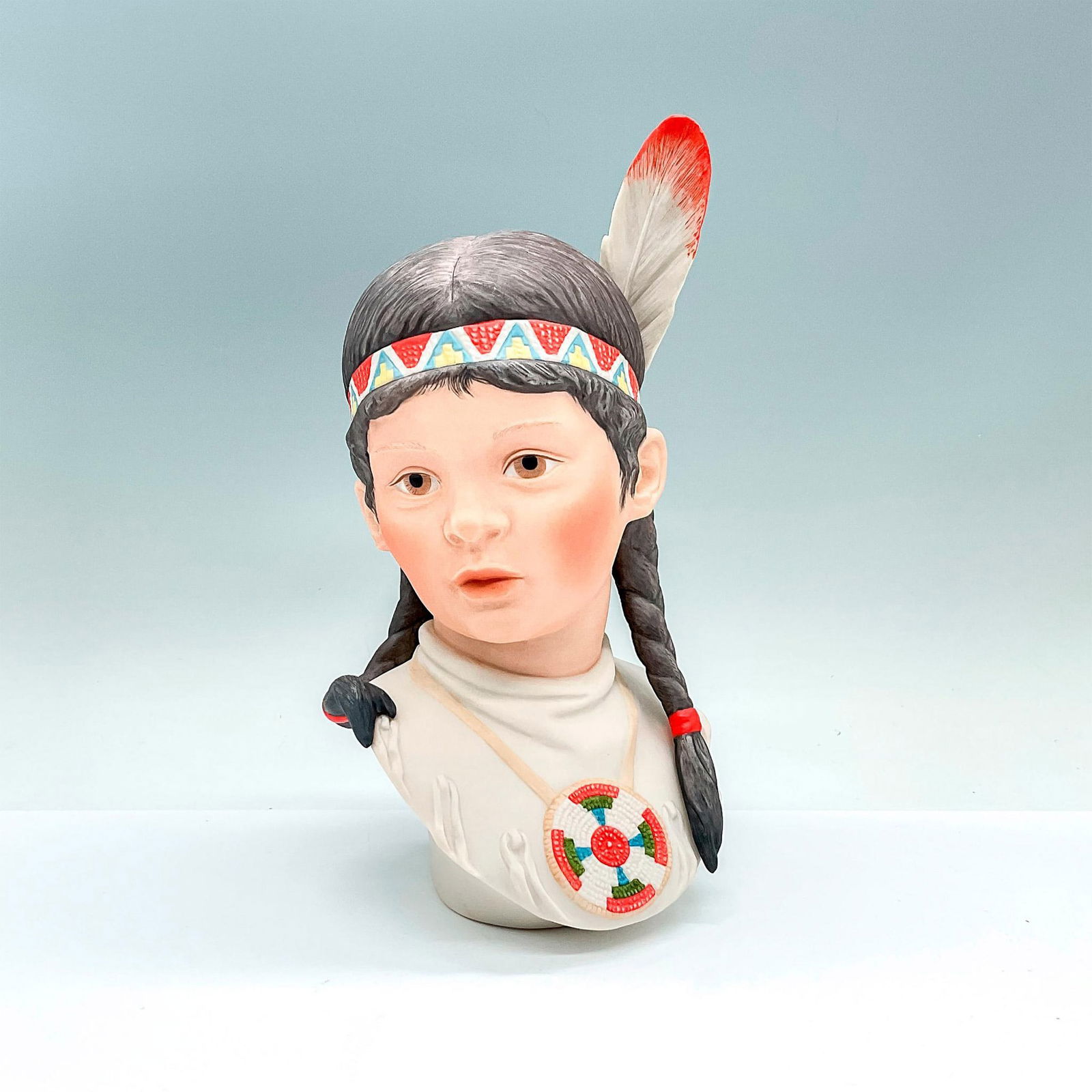 Cybis Porcelain Bust, Running Deer (1 of 4)