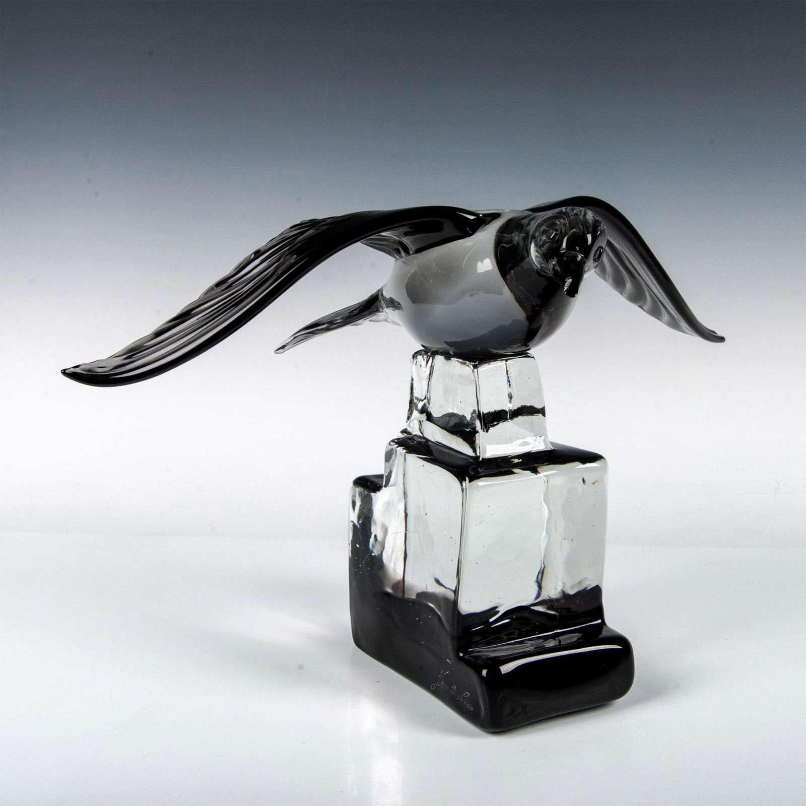 Murano Bird Art Glass Sculpture, Signed (1 of 7)