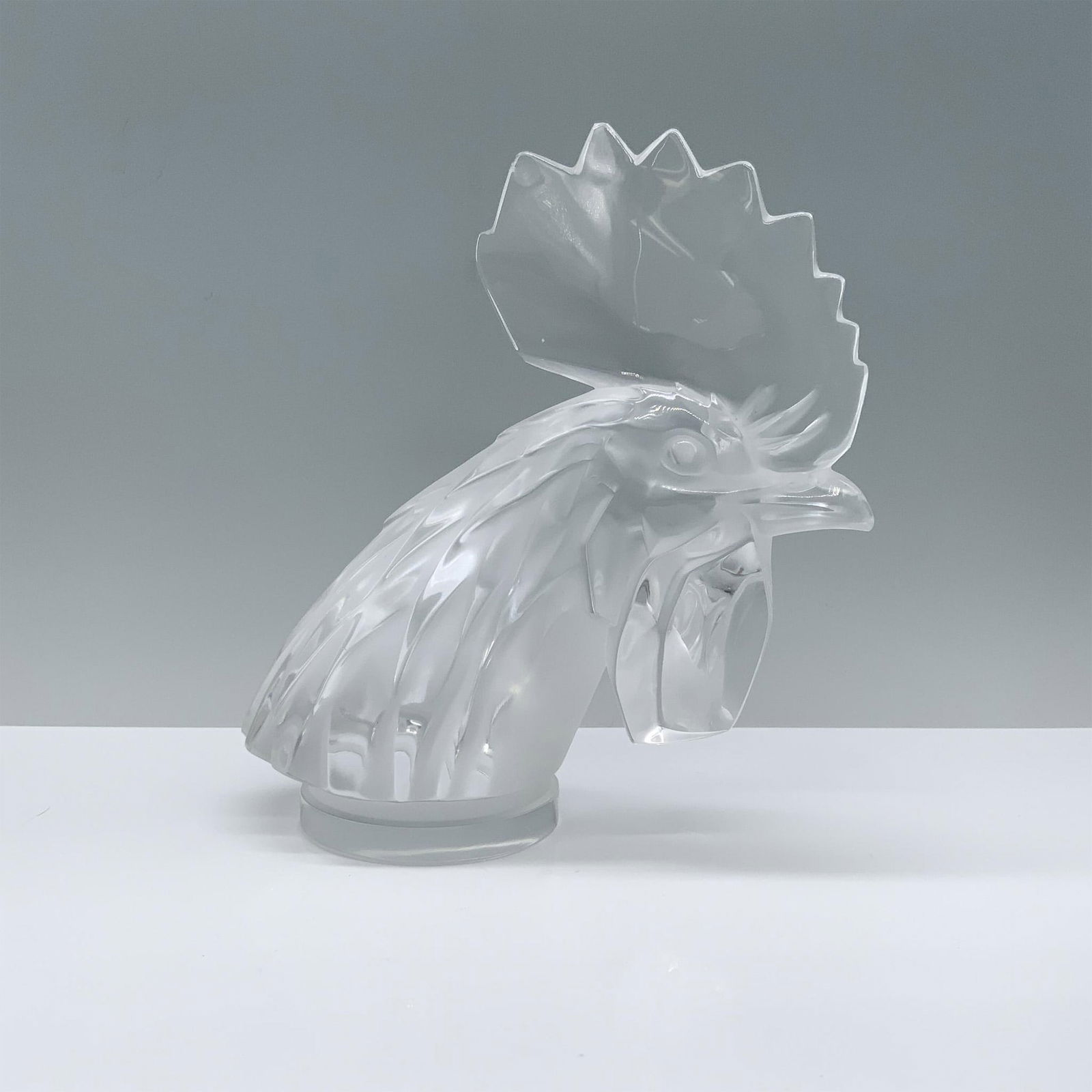 Lalique Crystal Figurine, Tete De Coq (1 of 3)