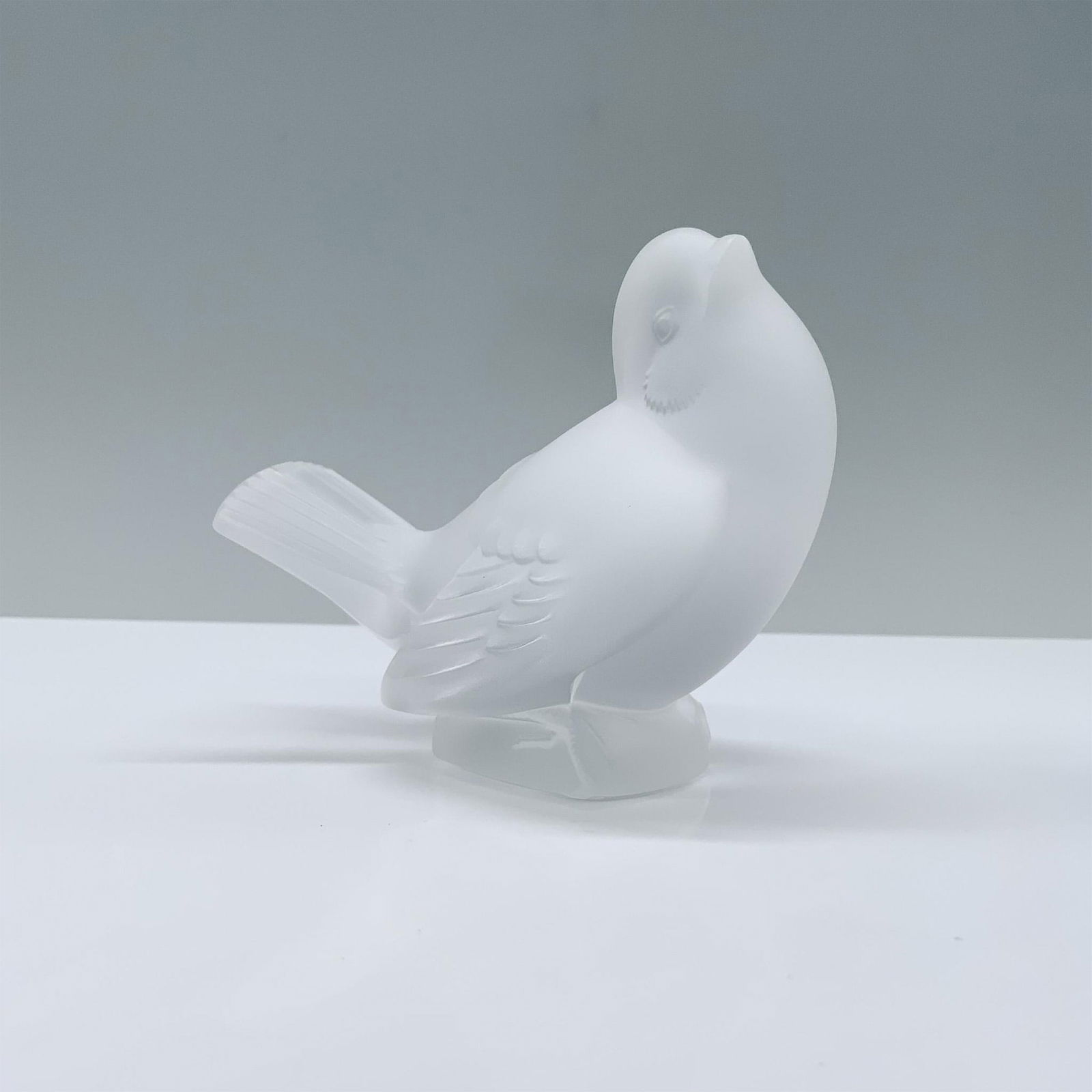 Lalique Crystal Figurine, Moineau Moqueur (1 of 3)