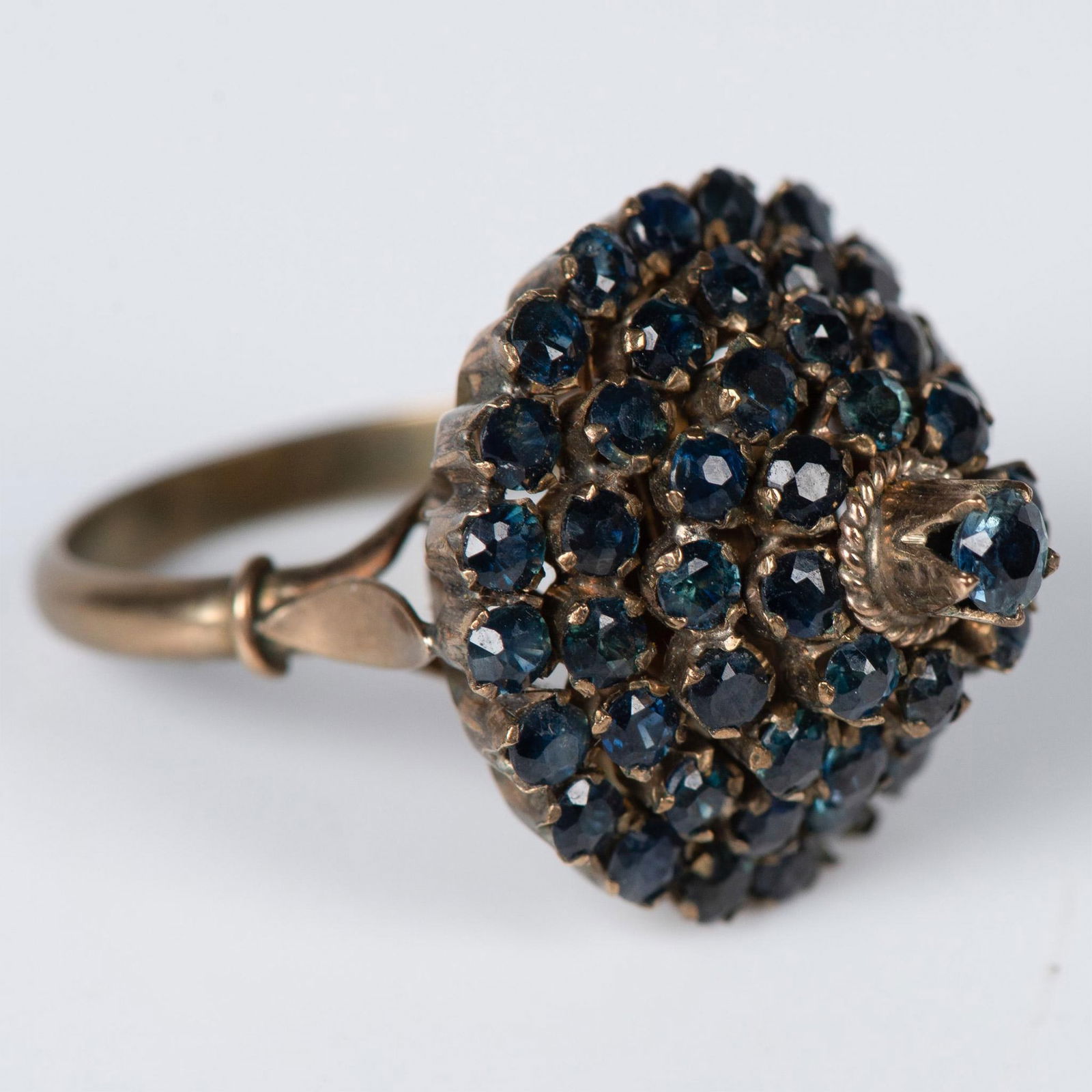 Antique Victorian 14K Gold and Blue Garnet Ring (1 of 8)