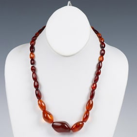 Amber Bead Necklace