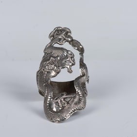 L.T.H. Chinese Sterling Silver Dragon Bracelet
