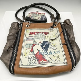 2pc Brighton Scoop Tote Bag + Coin Purse