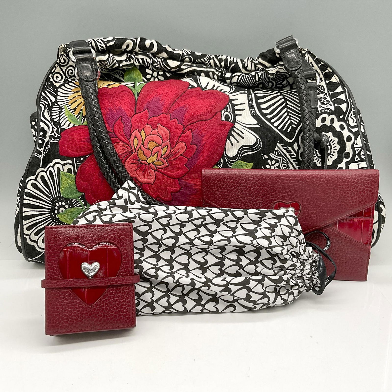 4pc Brighton Canvas Bag + Wallet + Photo Holder + Storage (1 of 4)