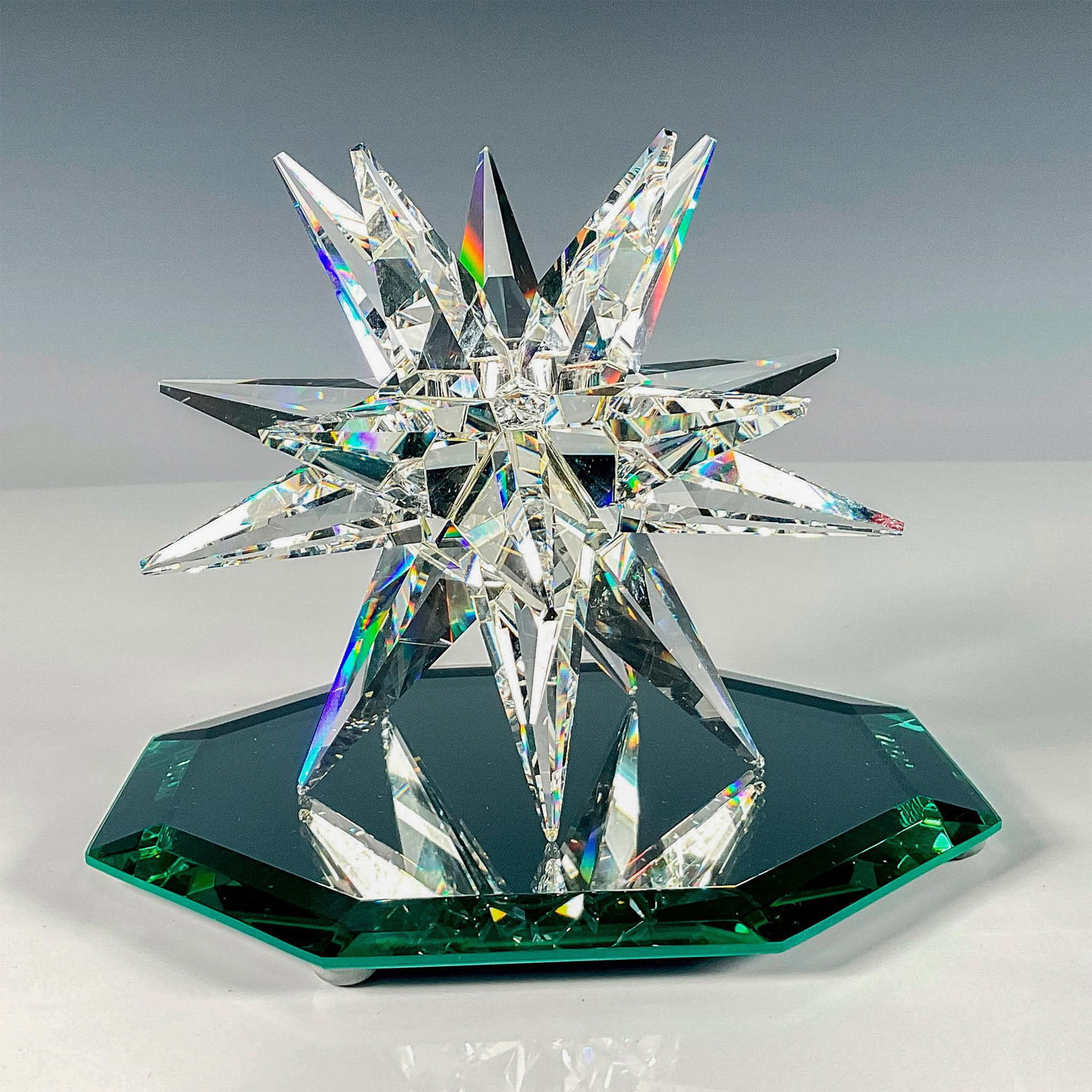 2pc Swarovski Crystal Candleholder + Base, Star (1 of 4)