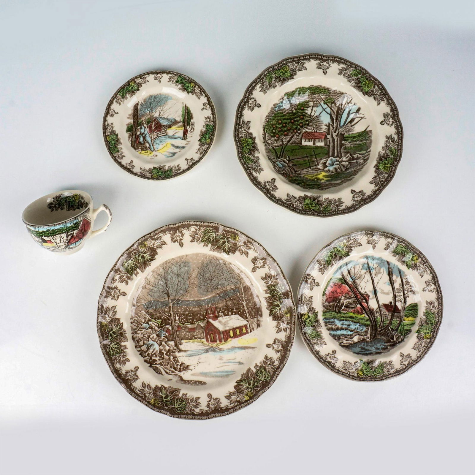 5pc Johnson Bros The Friendly Village Luncheon Tea Set (1 of 3)