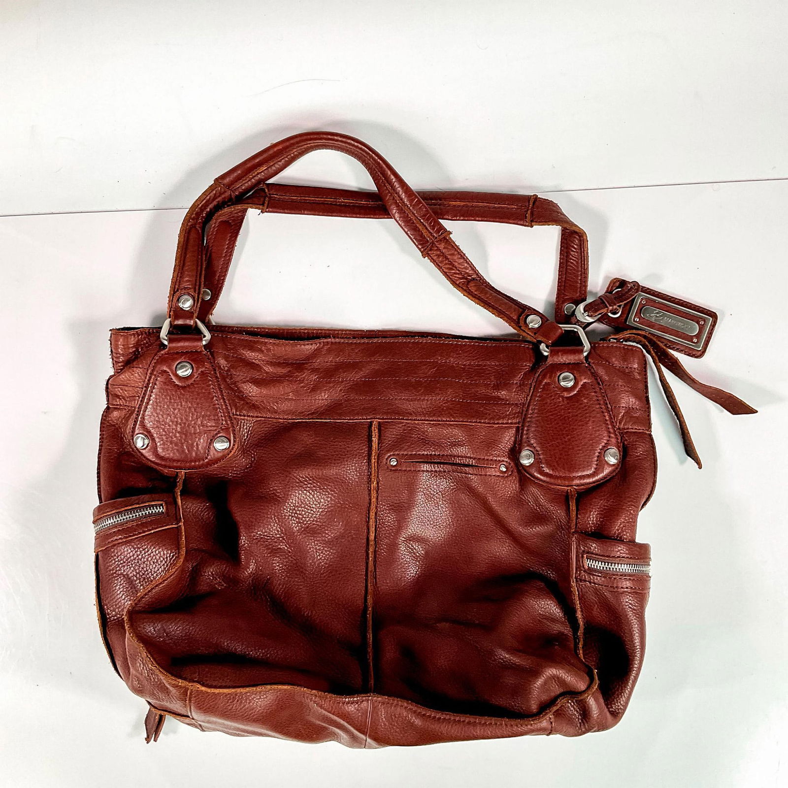 BMakowsky Leather Hobo Tote Bag (1 of 6)