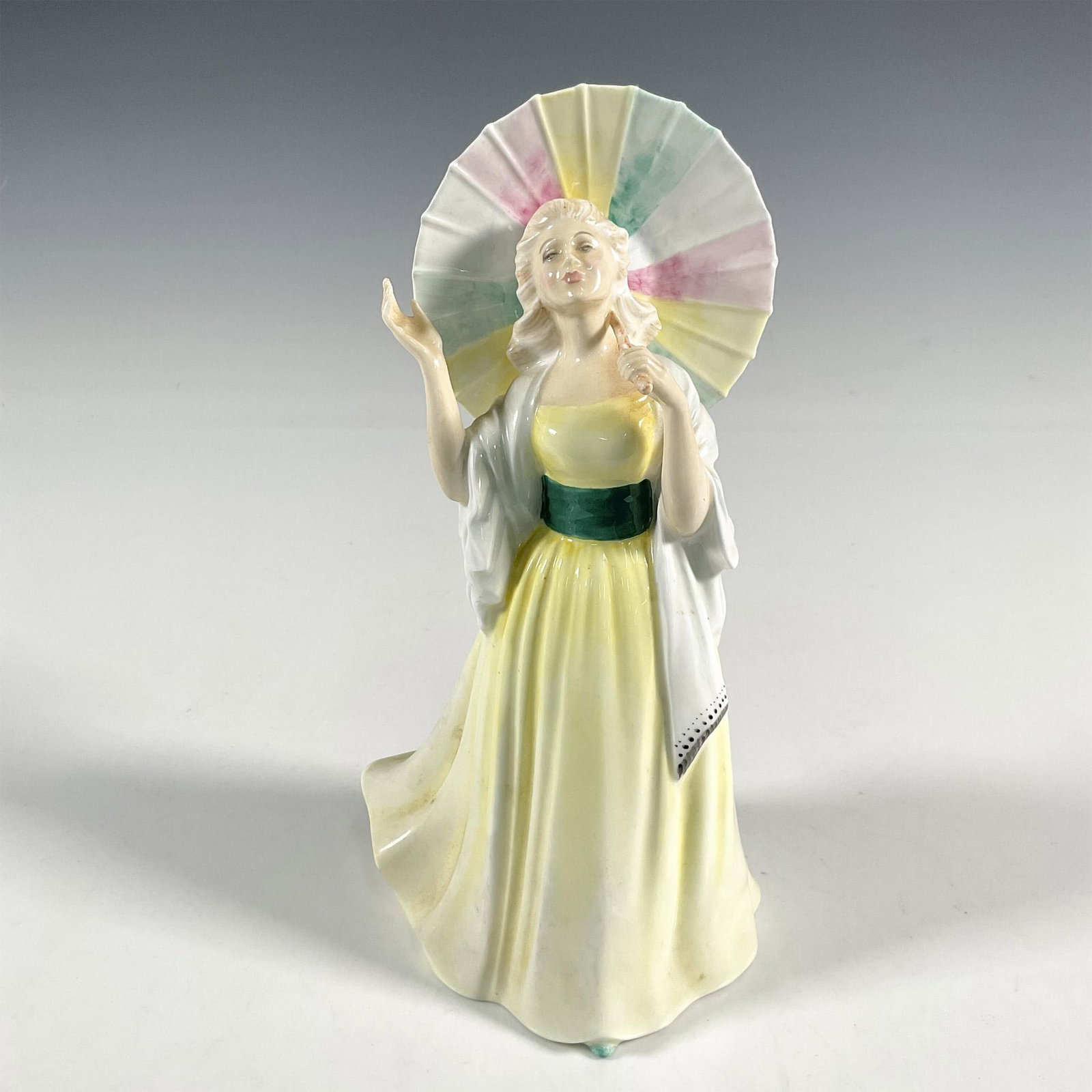 Jane - HN2806 - Royal Doulton Figurine: Artist: Peggy Davies Issued: 1982 - 1986 Dimensions: 8"H Manufacturer: Royal Doulton Country of Origin: England