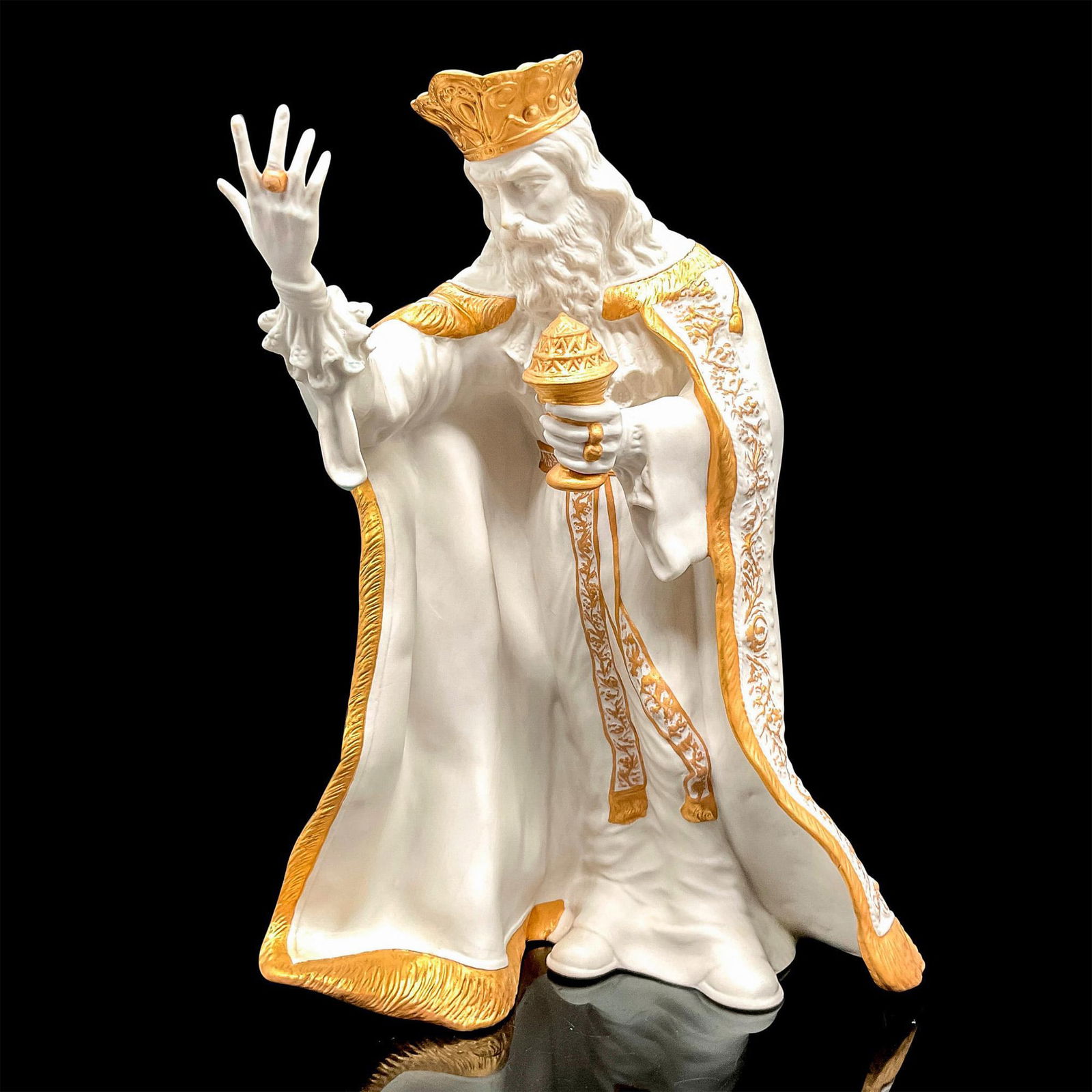 Boehm Porcelain Nativity Figurine, King Melchior (1 of 4)