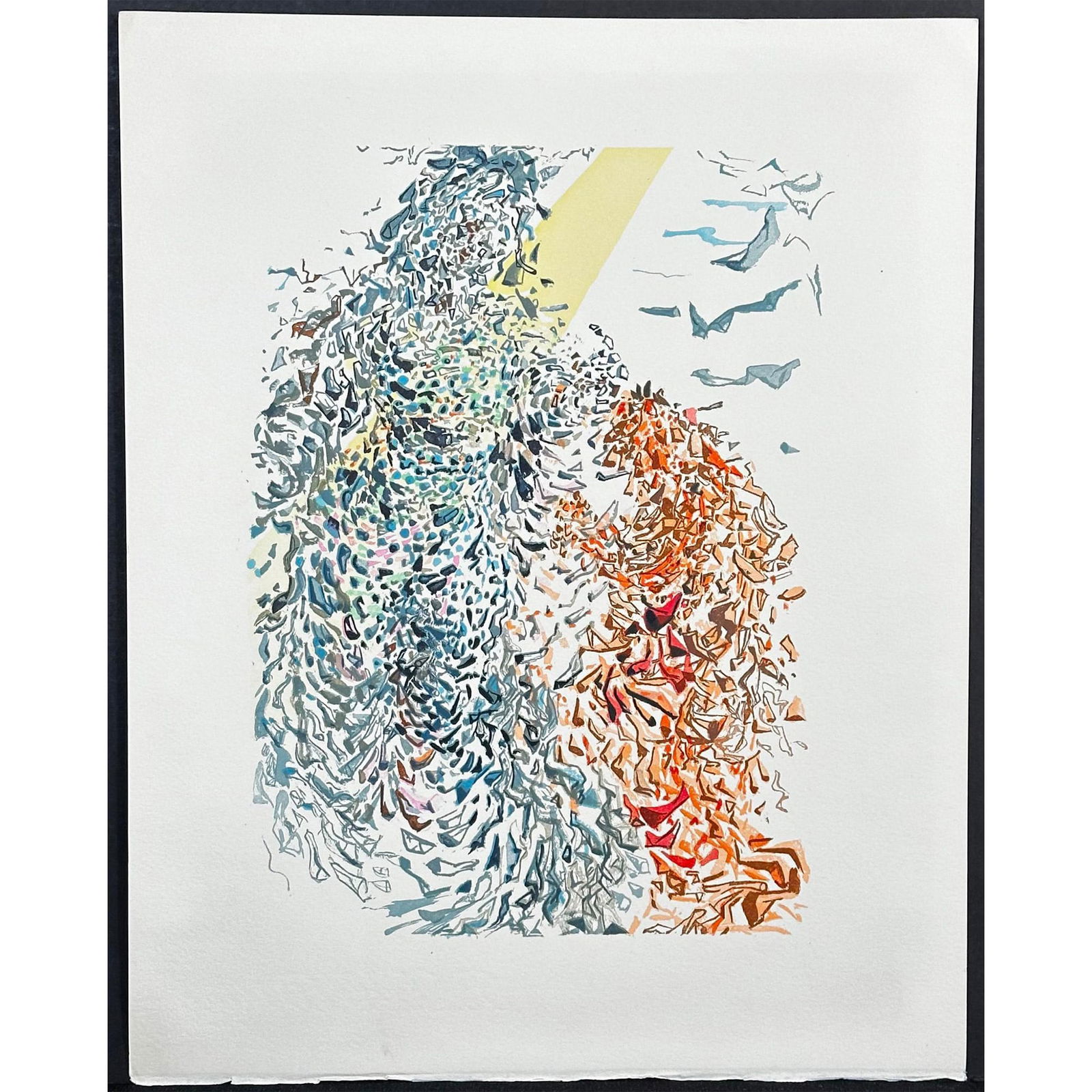 Salvador Dali (Spanish, 1904-1989) Woodblock Decomposition Divine Comedy Heaven Canto 14 (1 of 2)