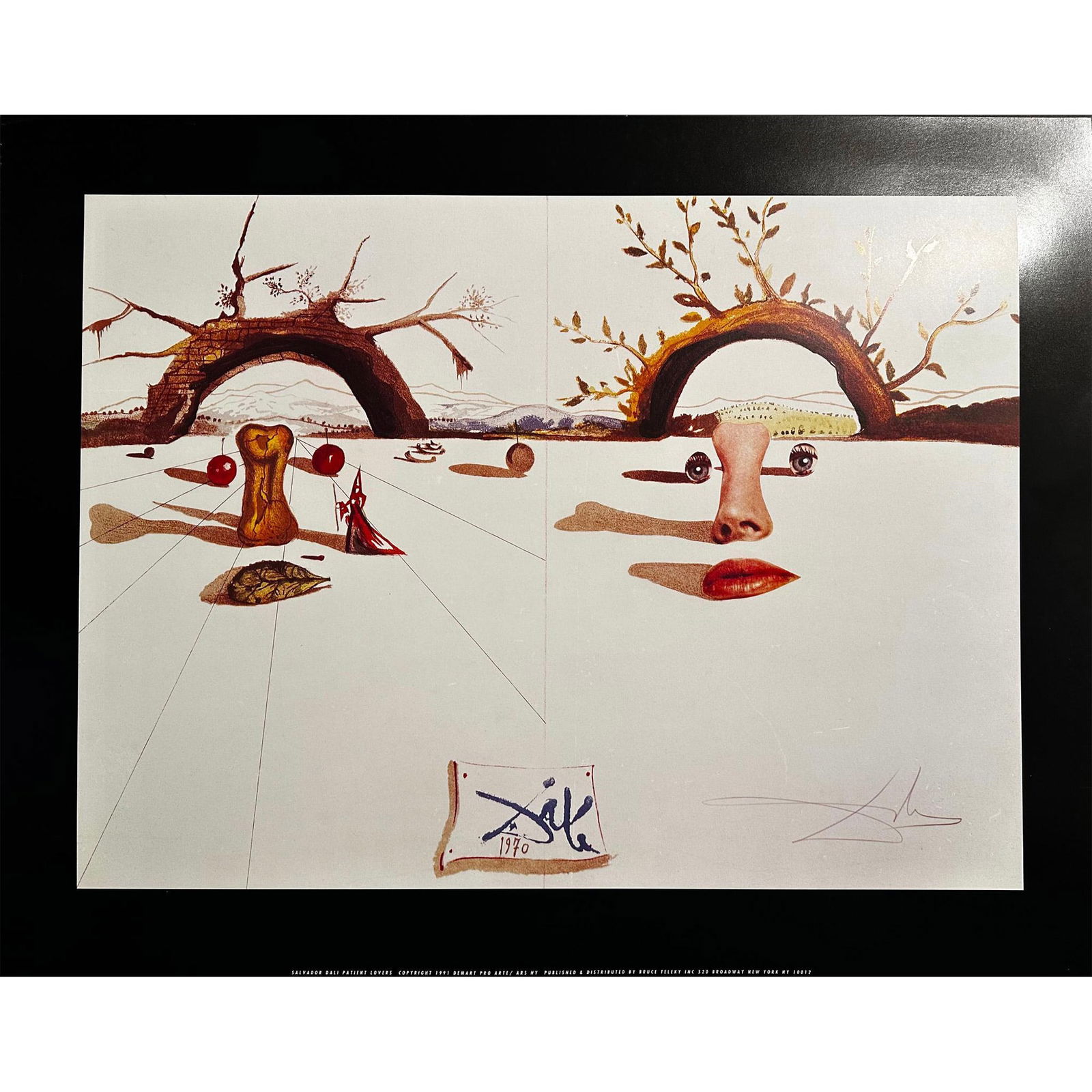 Salvador Dali (Spanish, 1904-1989) Poster Patient Lovers (1 of 2)